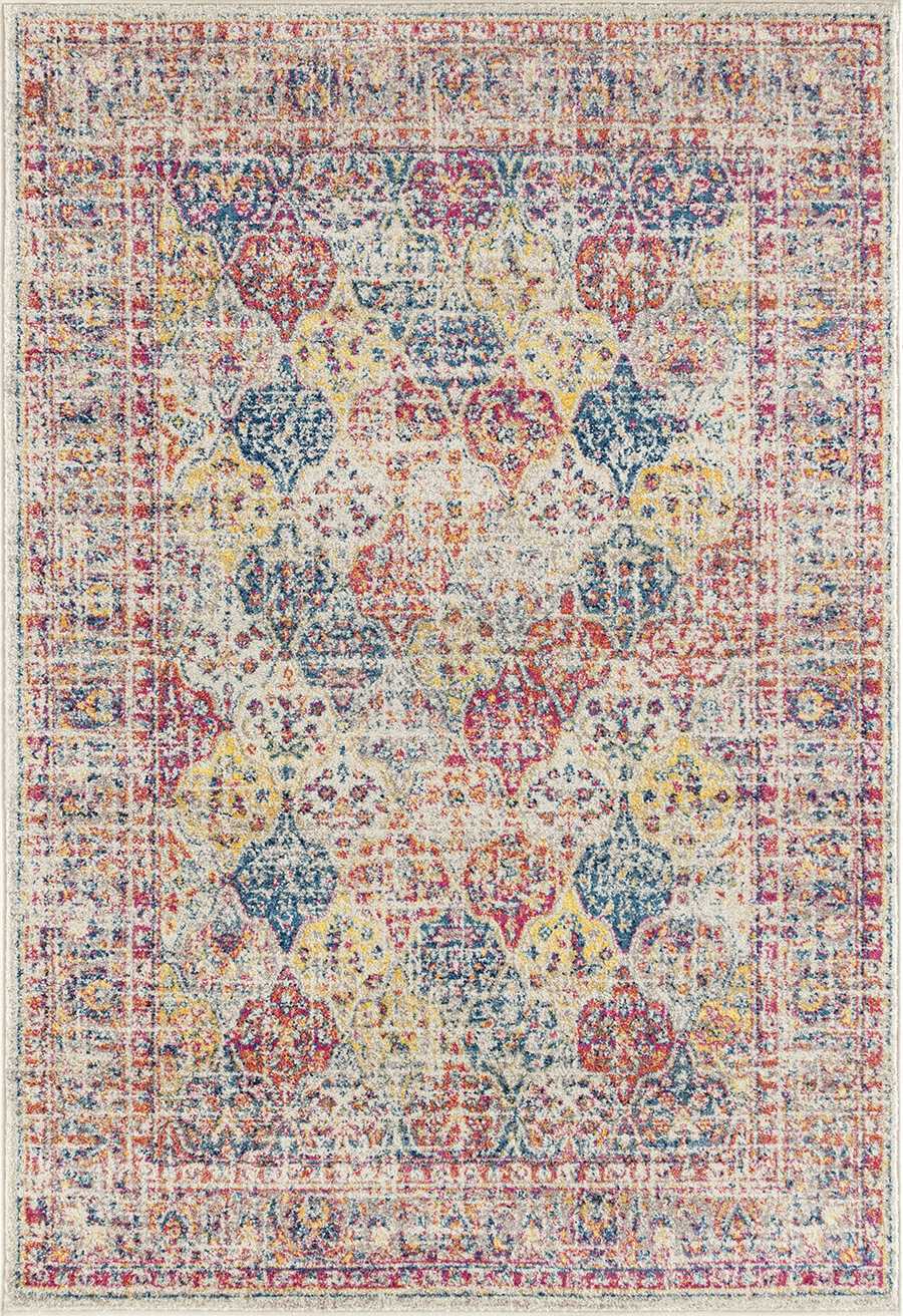 31" x 86" Multicolor Olefin / Frieze Runner Rug