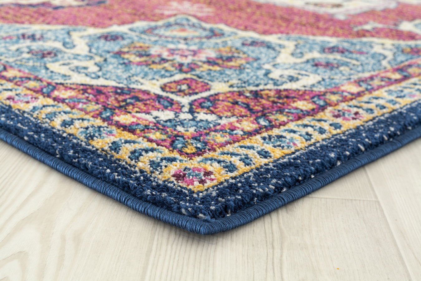 94" x 126" Midnight Blue Olefin / Frieze Oversize Rug