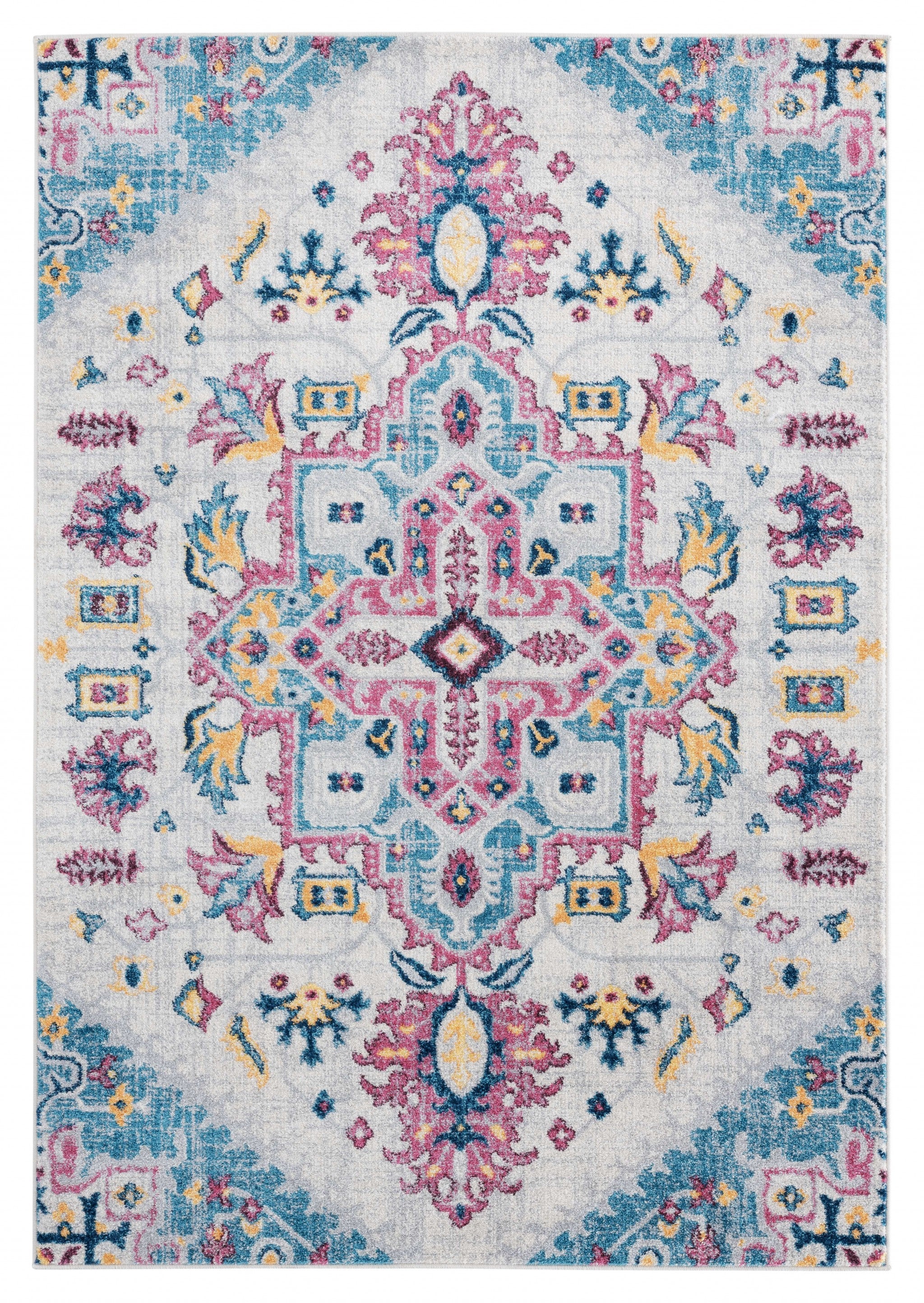 150" x 180" Cream Olefin / Frieze Rug