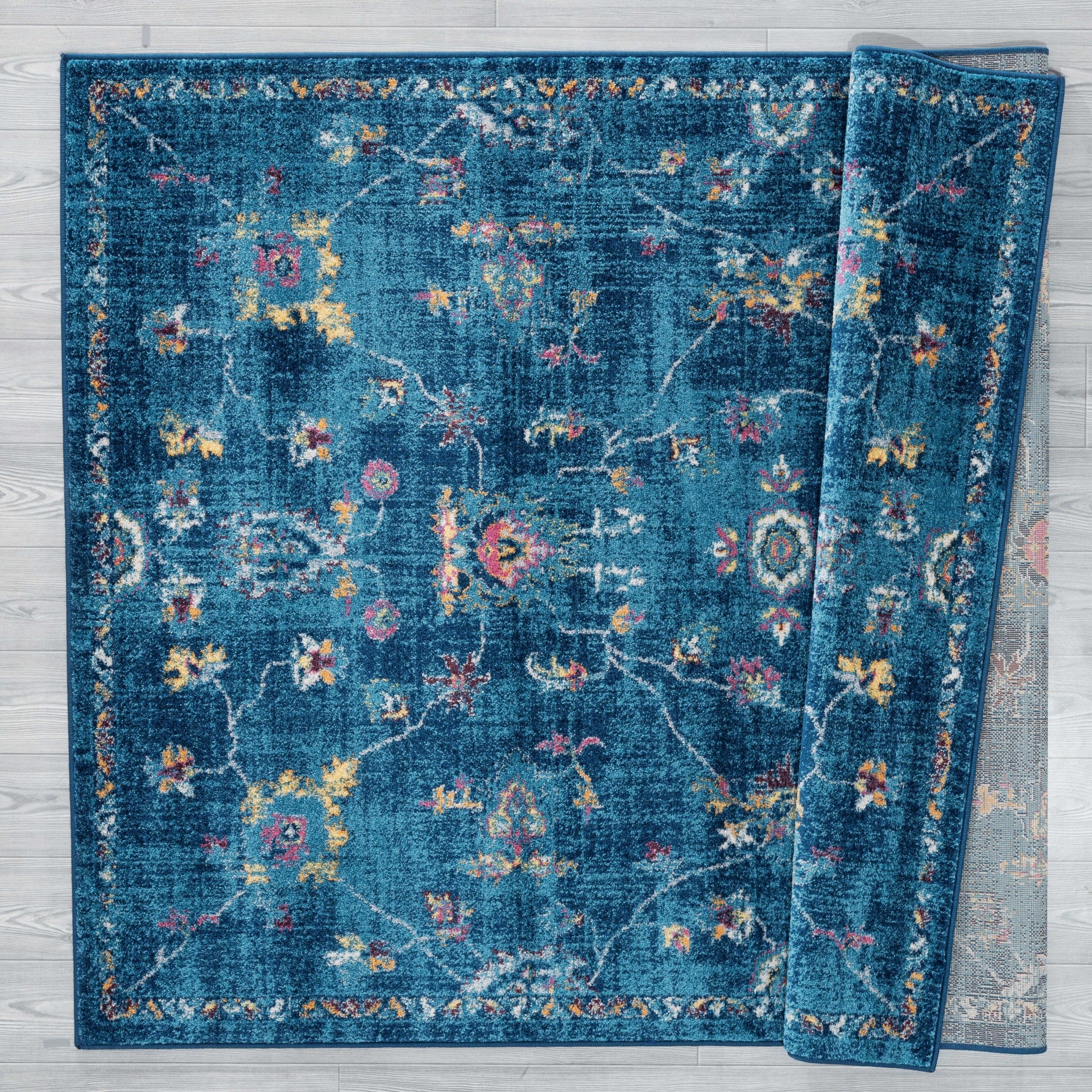 116" x 158" Blue Olefin / Frieze Rug