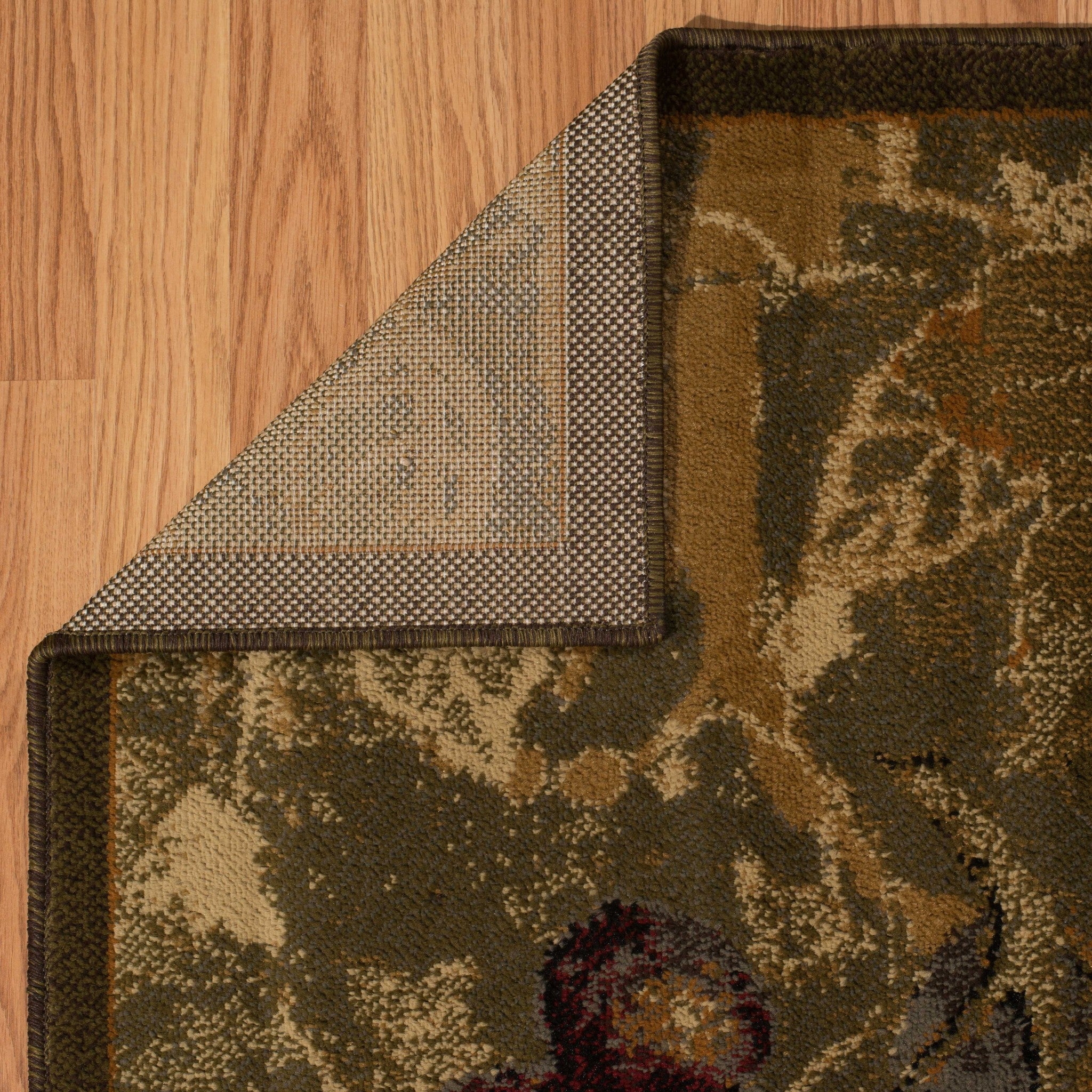 94" x 126" Vineyard Green Polypropylene Oversize Rug