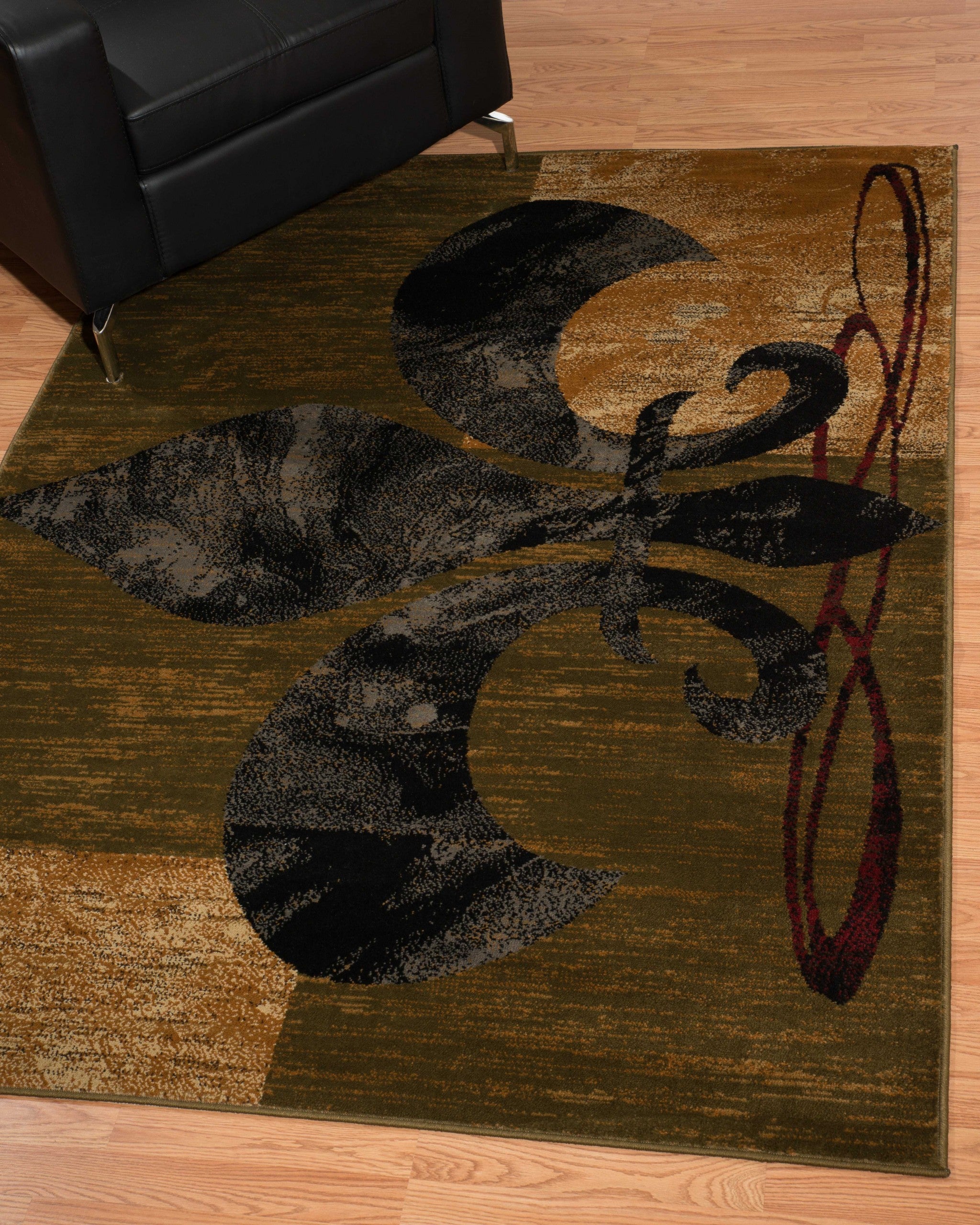 94" x 126" Multicolor Polypropylene Oversize Rug