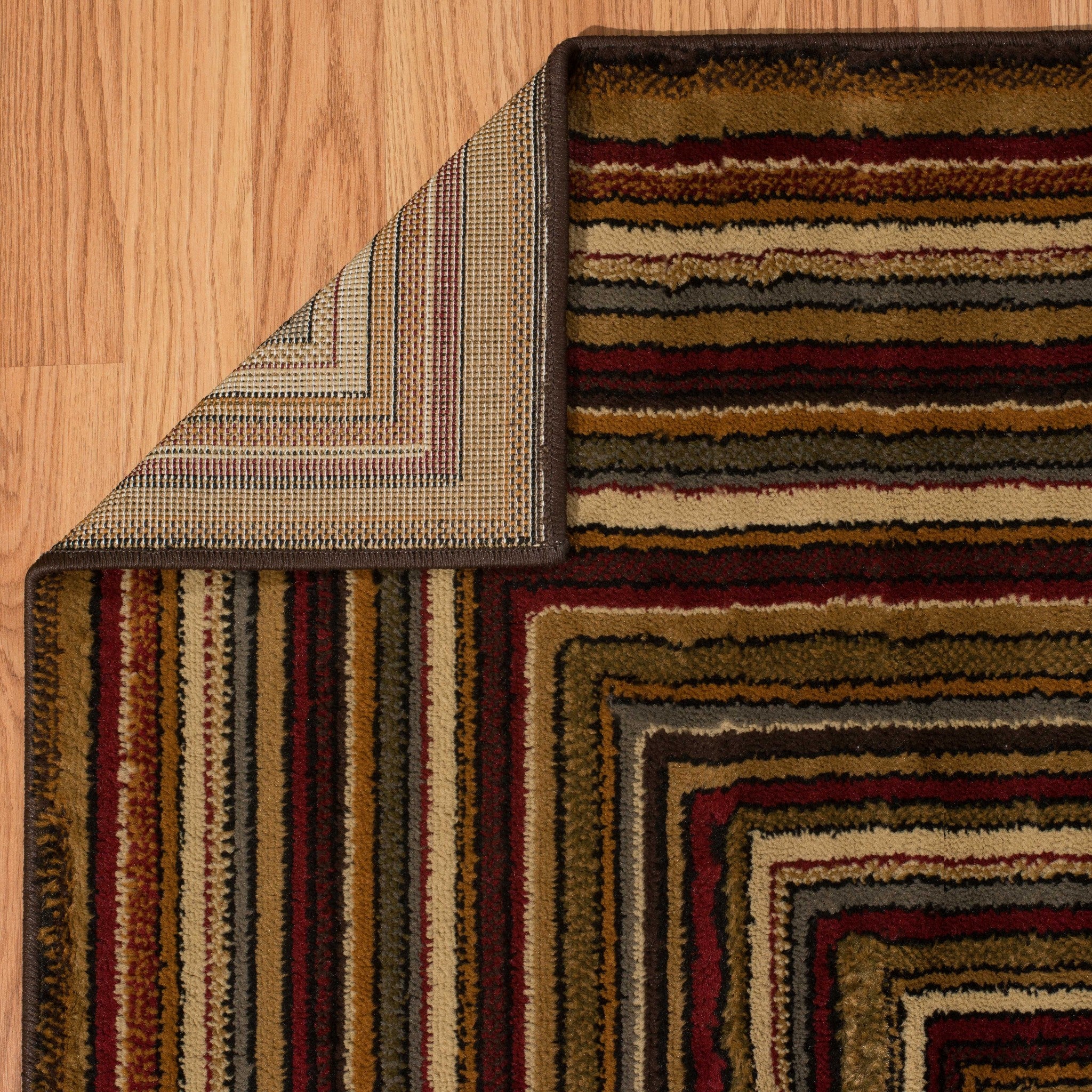 63" x 86" Multicolor Polypropylene Area Rug