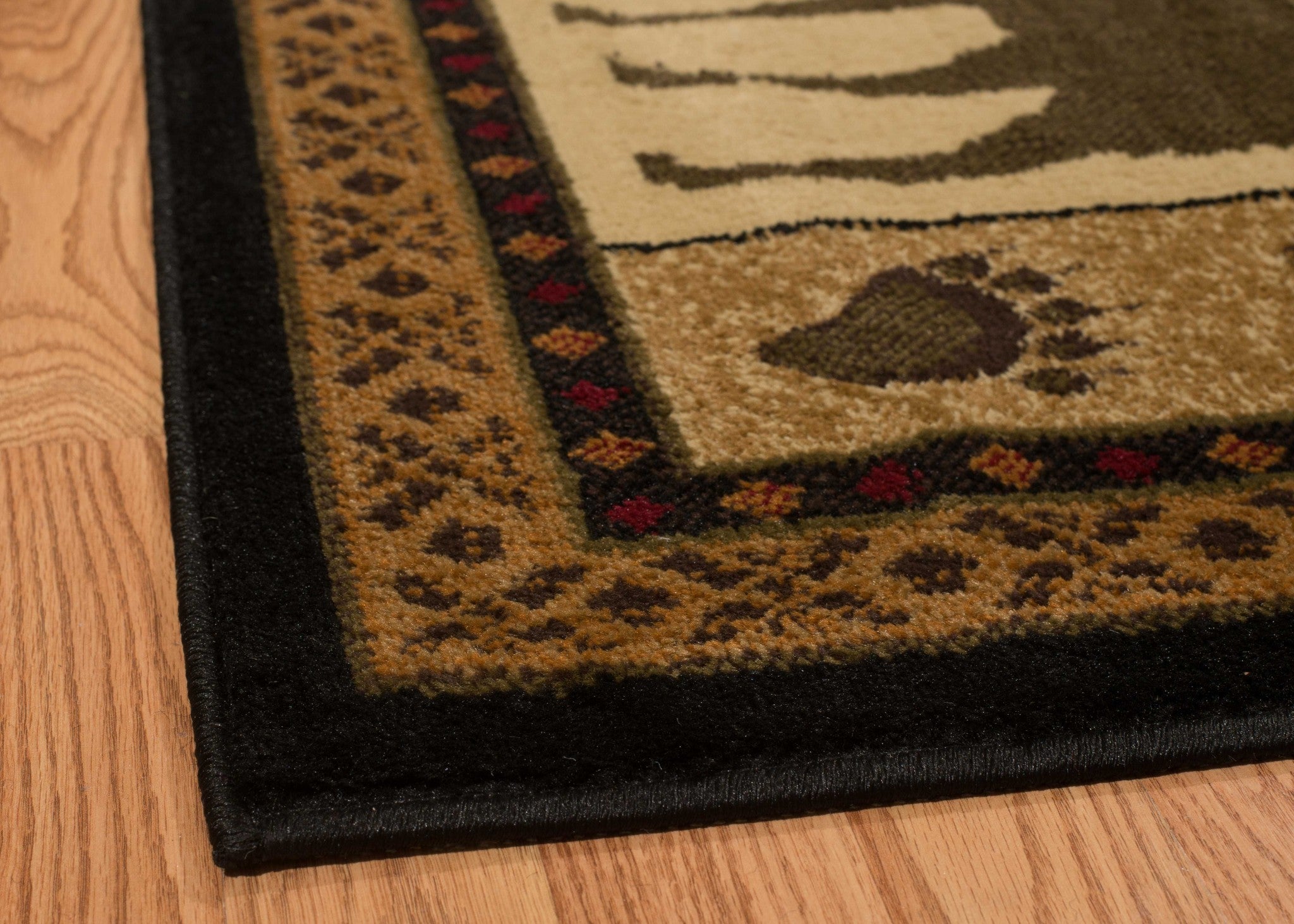 63" x 86" Lodge Polypropylene Area Rug
