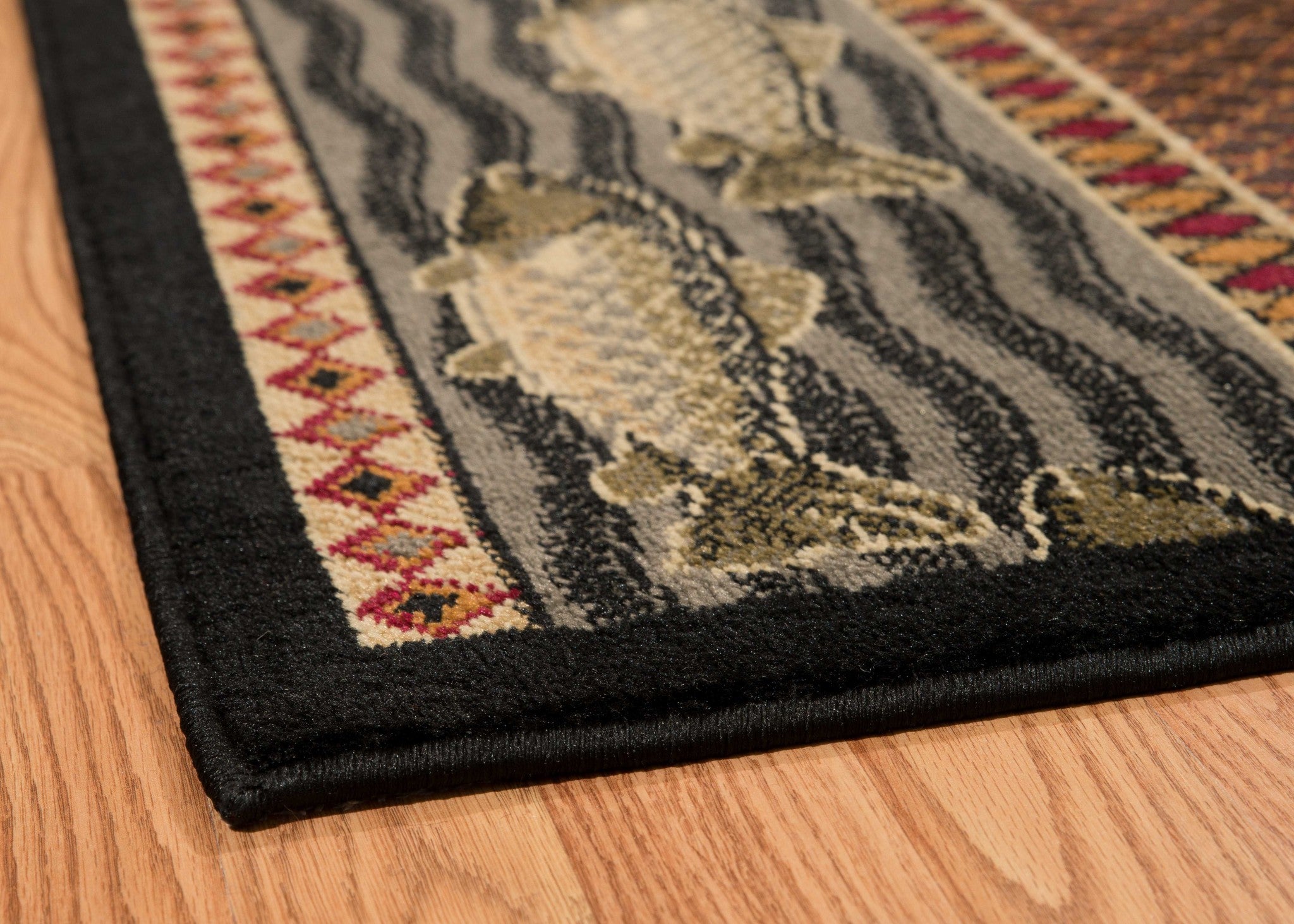 63" x 86" Lodge Polypropylene Area Rug
