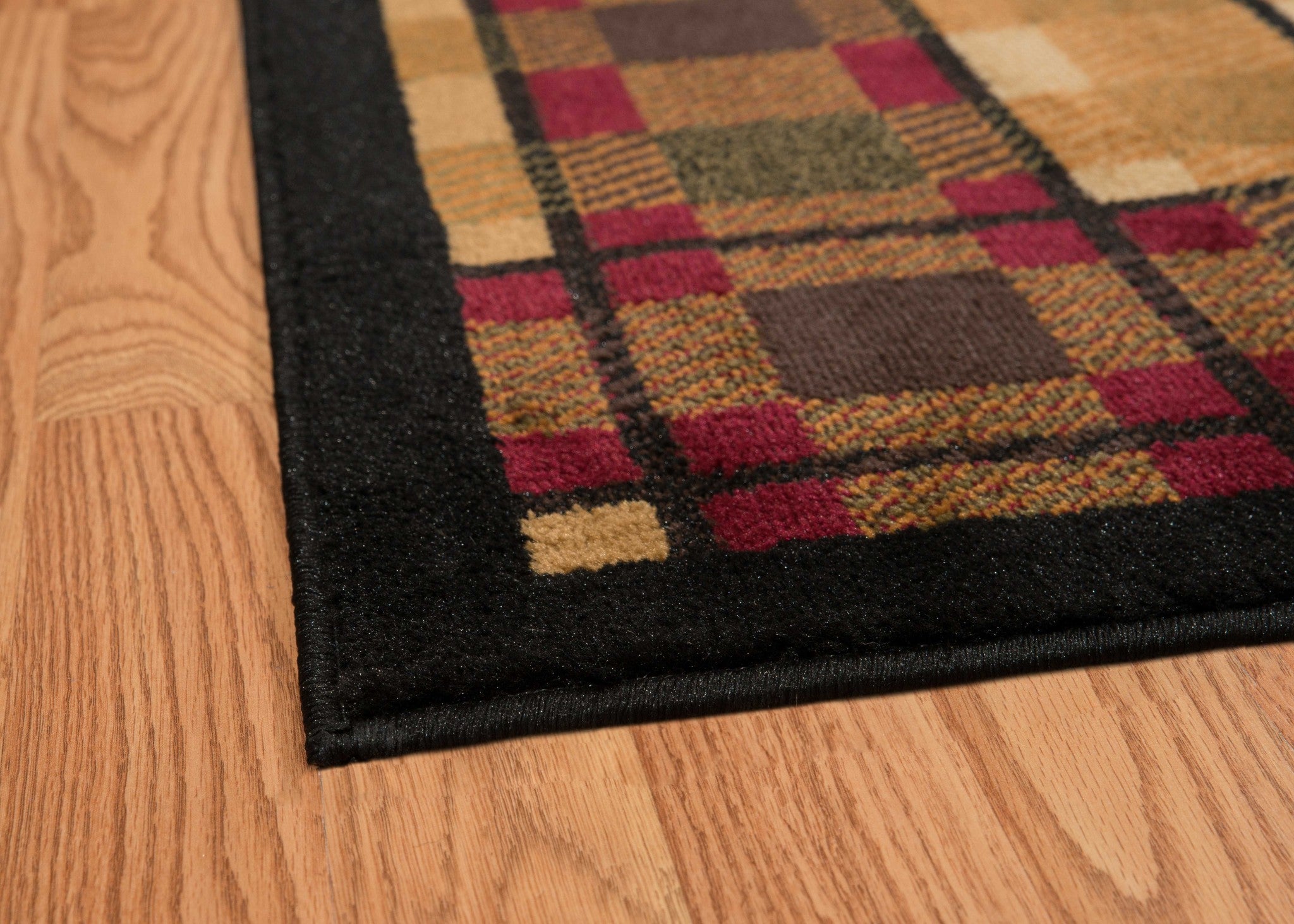 22" x 26" Lodge Polypropylene Stamp Lodge Accent Rug
