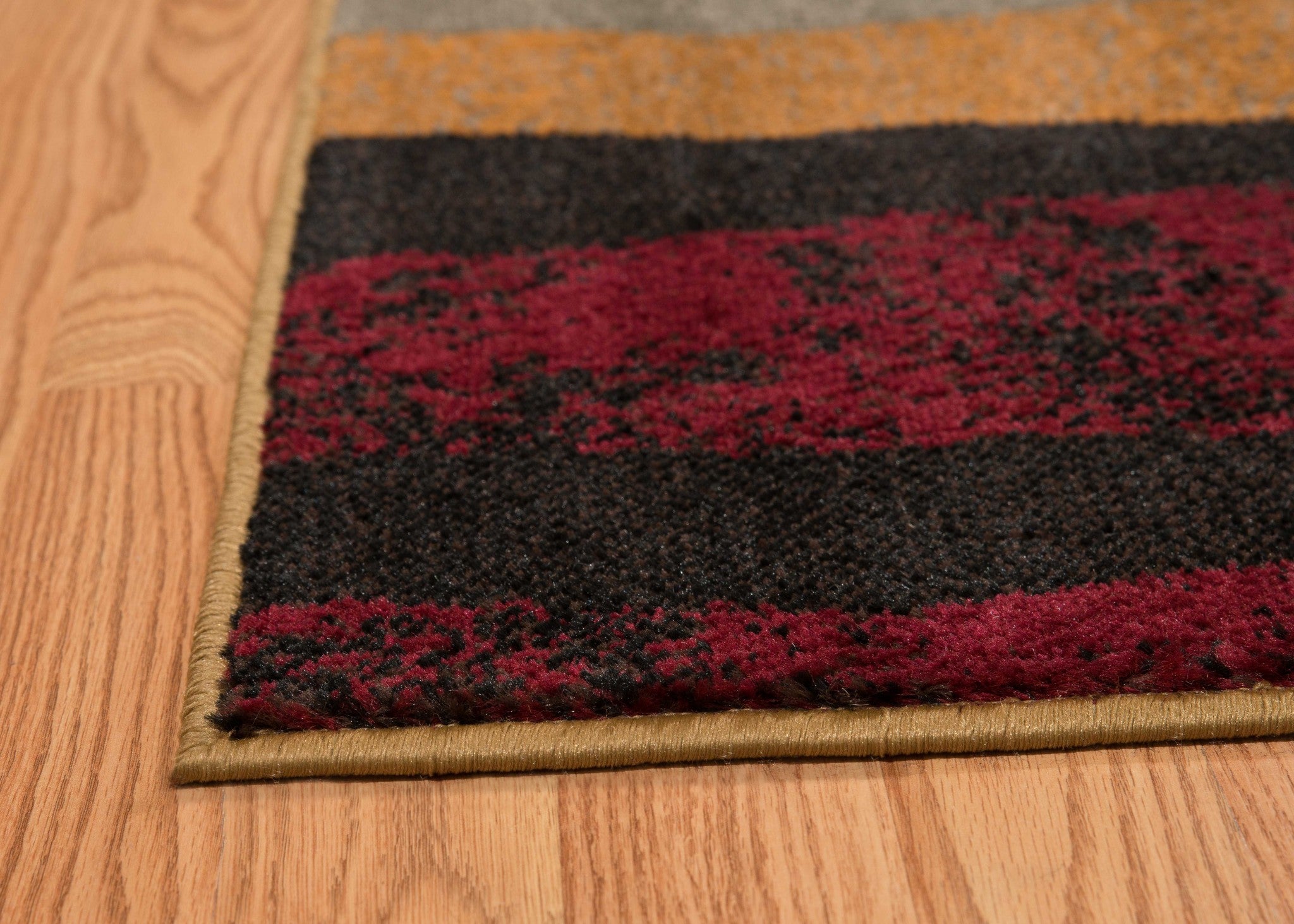 22" x 26" Brown Polypropylene Accent Rug
