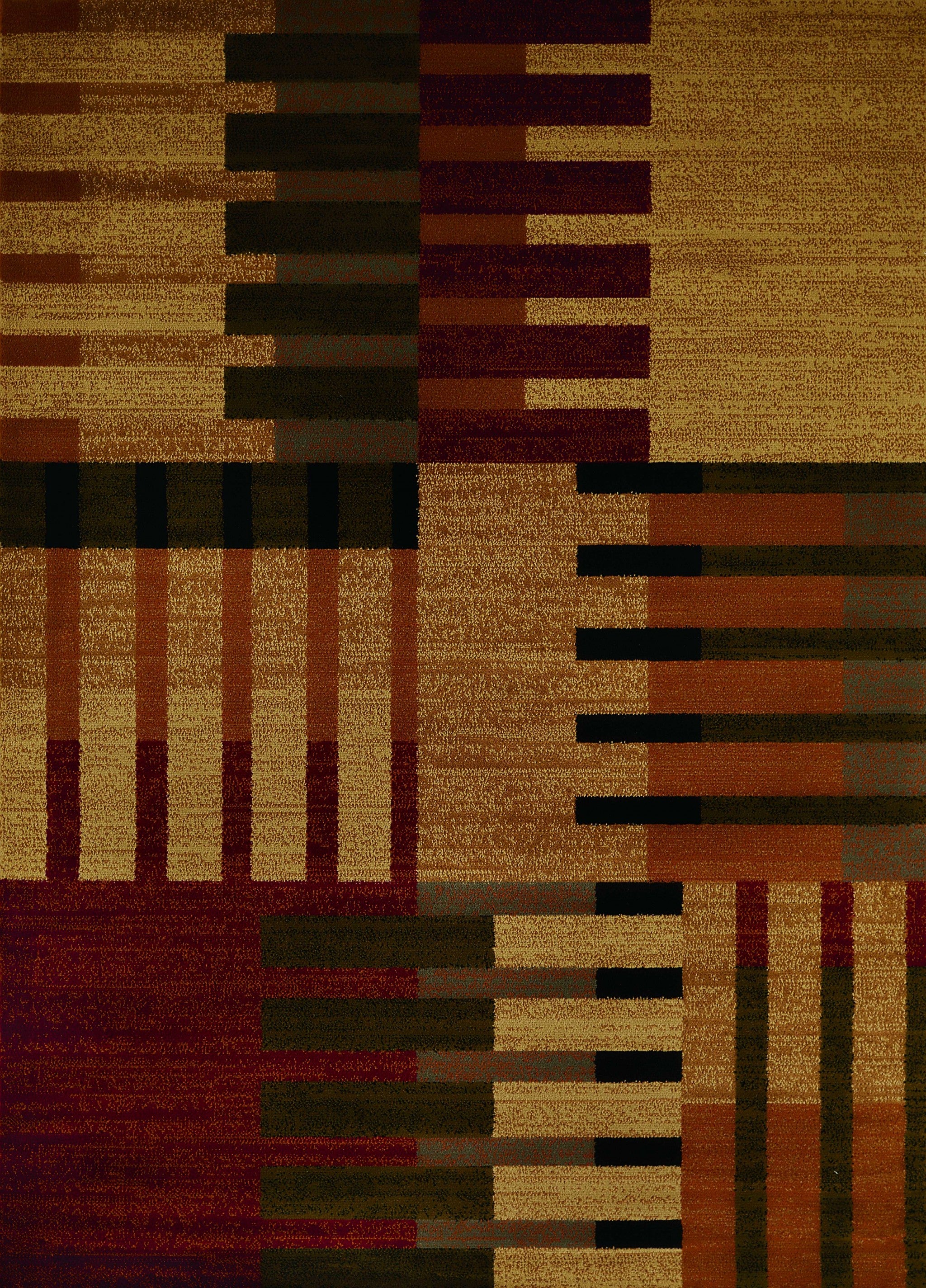 22" x 86" Multicolor Polypropylene Runner Rug