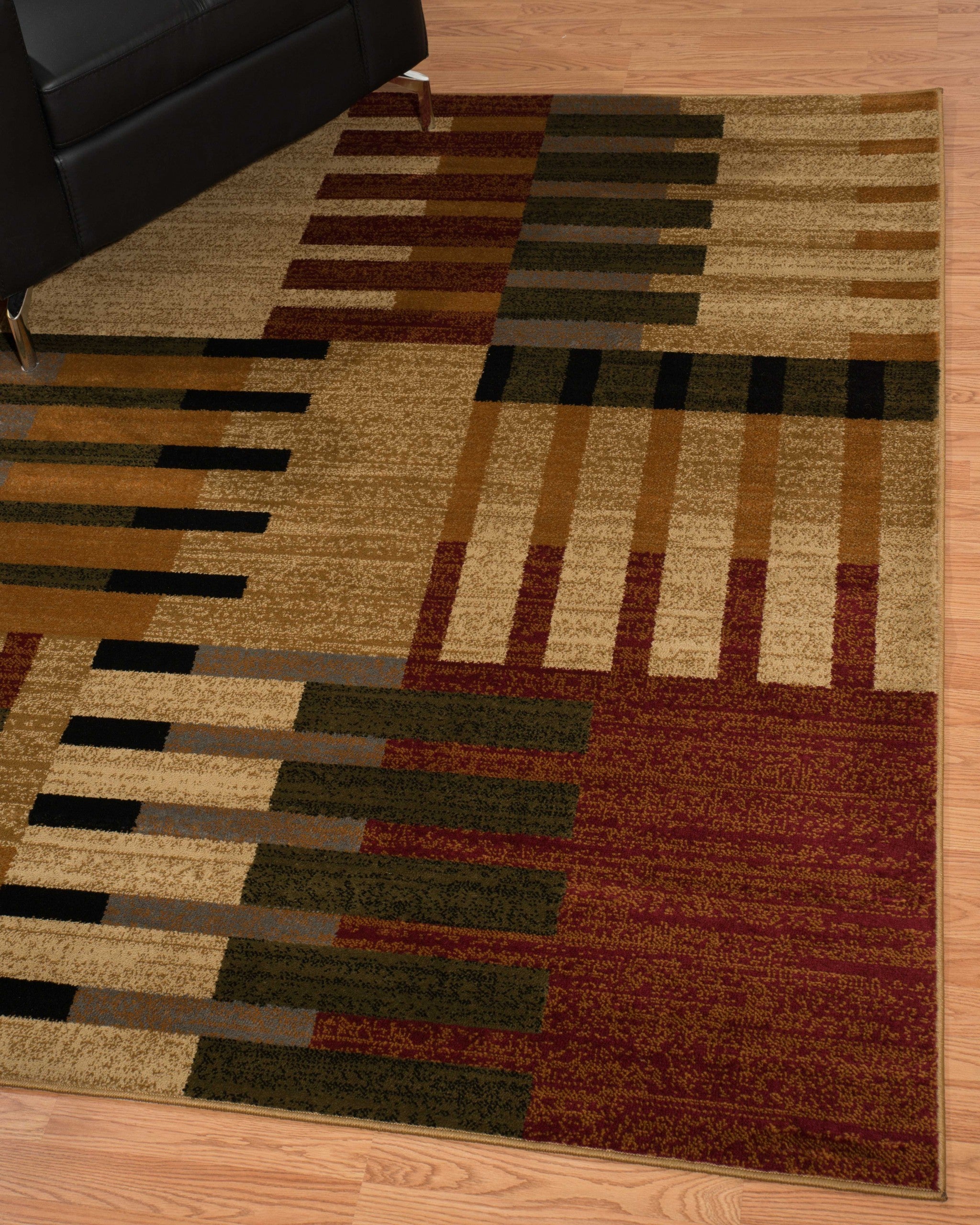 94" x 126" Multicolor Polypropylene Oversize Rug