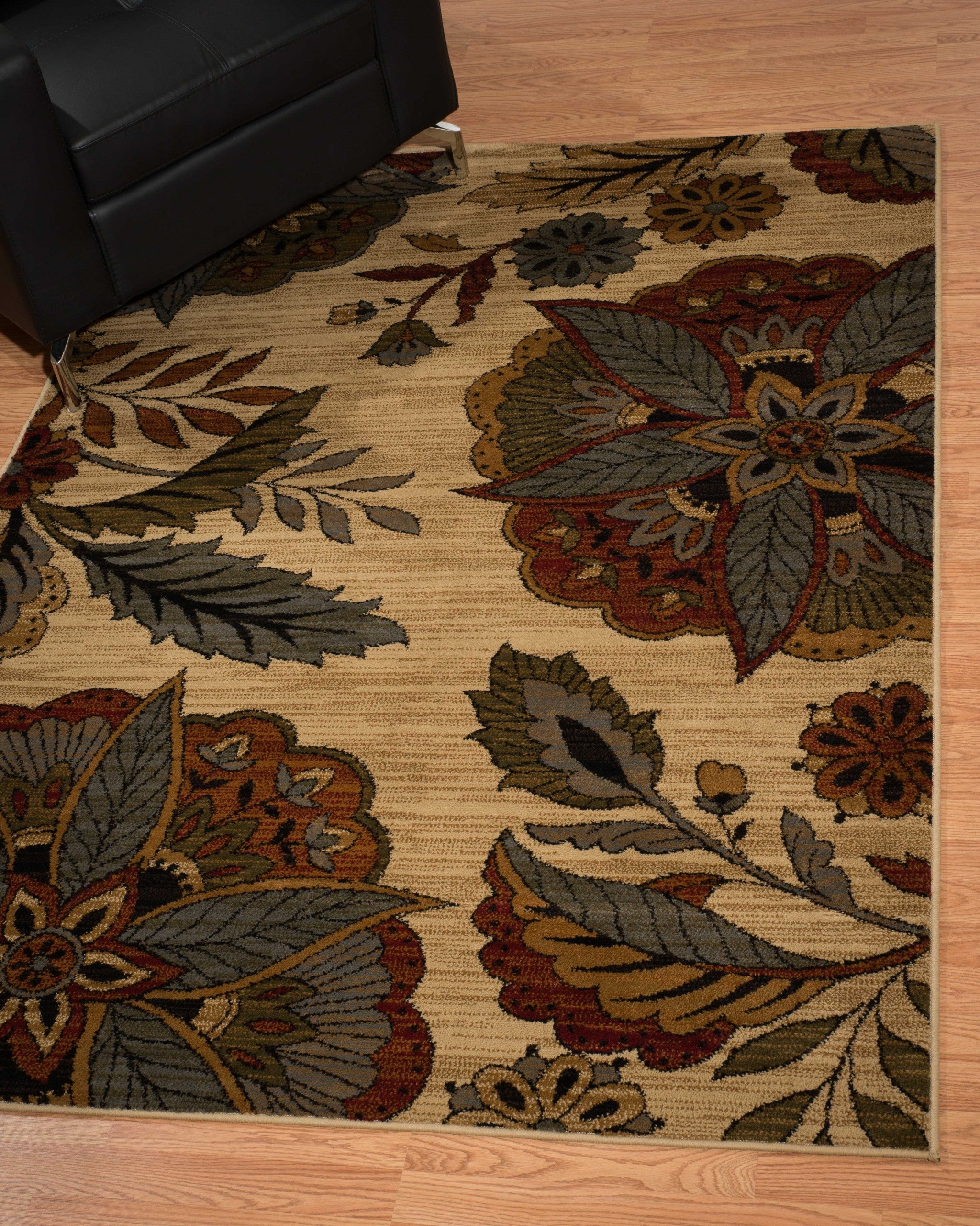 94" x 126" Multicolor Polypropylene Oversize Rug