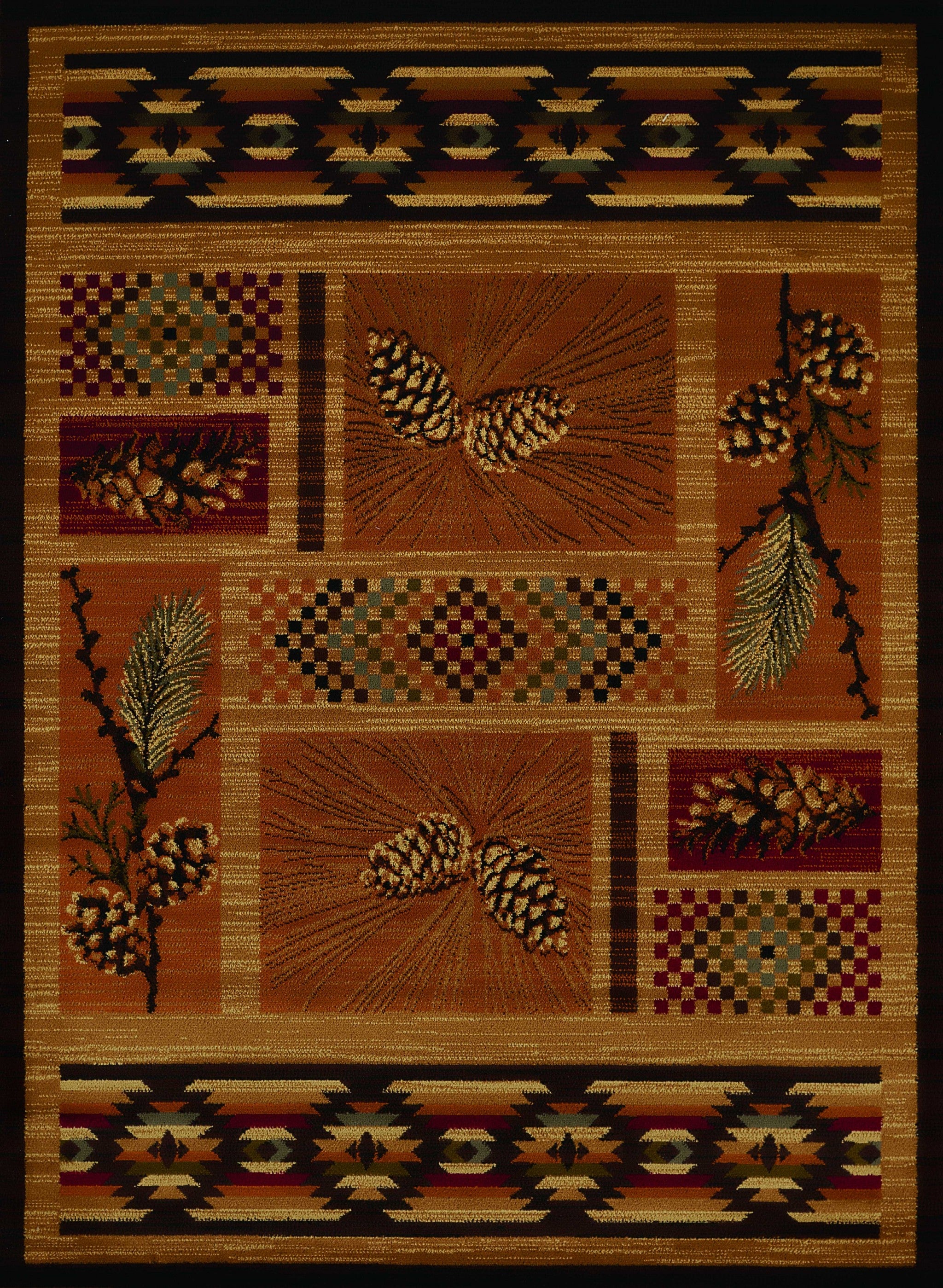 94" x 126" Spice Polypropylene Oversize Rug