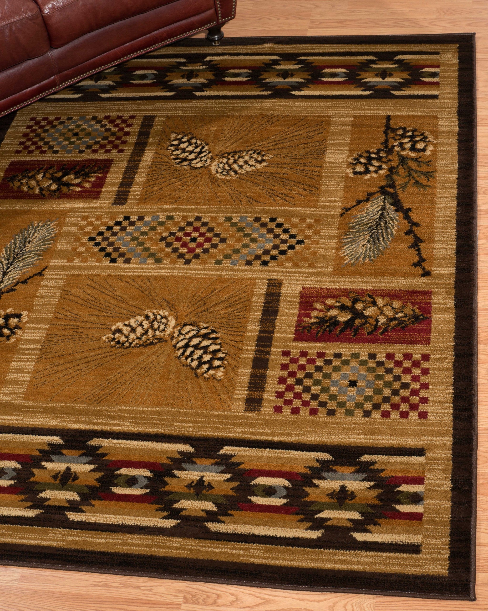 94" x 126" Spice Polypropylene Oversize Rug