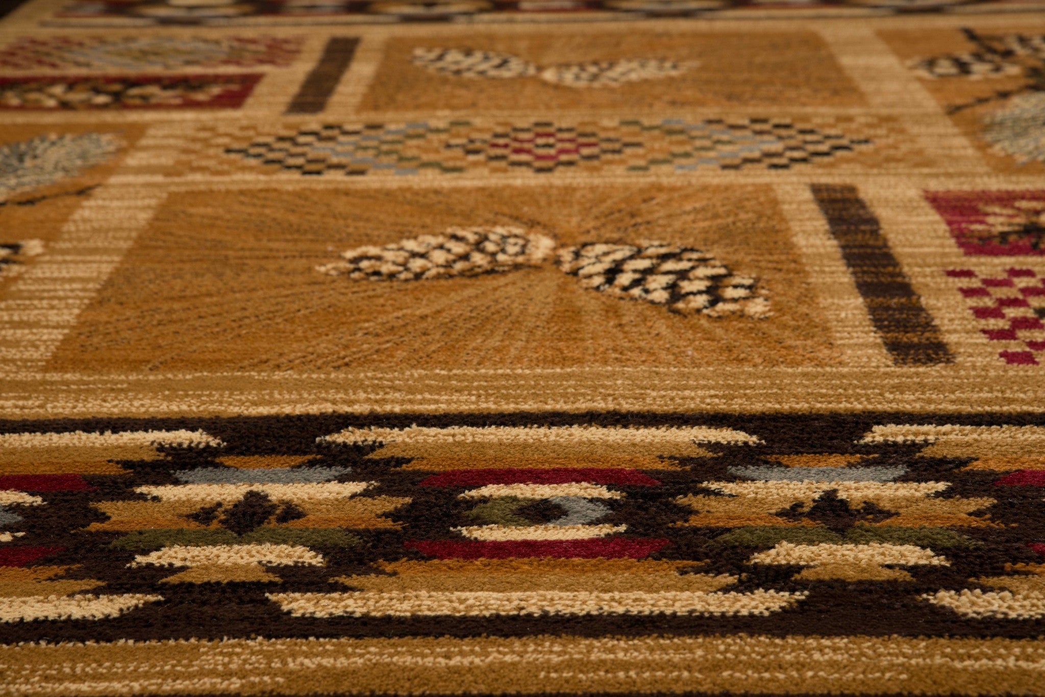 94" x 126" Spice Polypropylene Oversize Rug