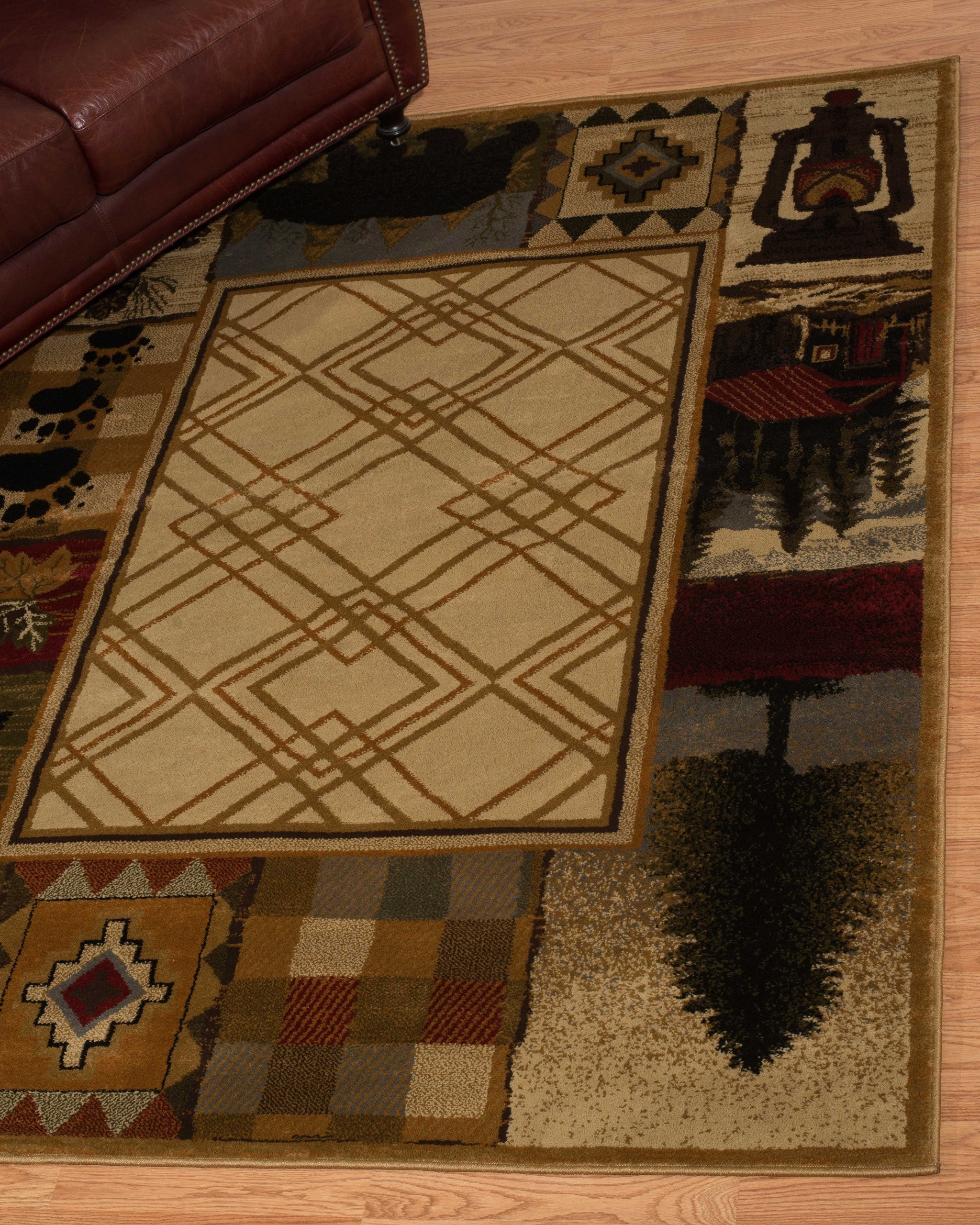 22" x 26" Natural Polypropylene Accent Rug