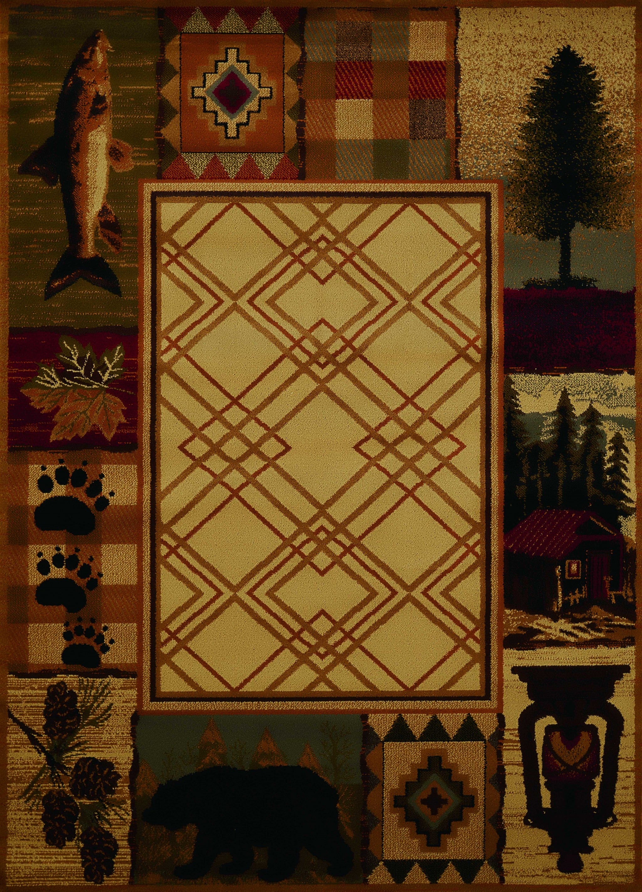 22" x 86" Natural Polypropylene Runner Rug