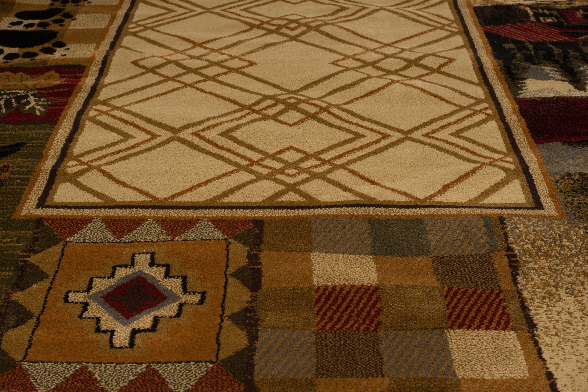 63" x 86" Natural Polypropylene Area Rug