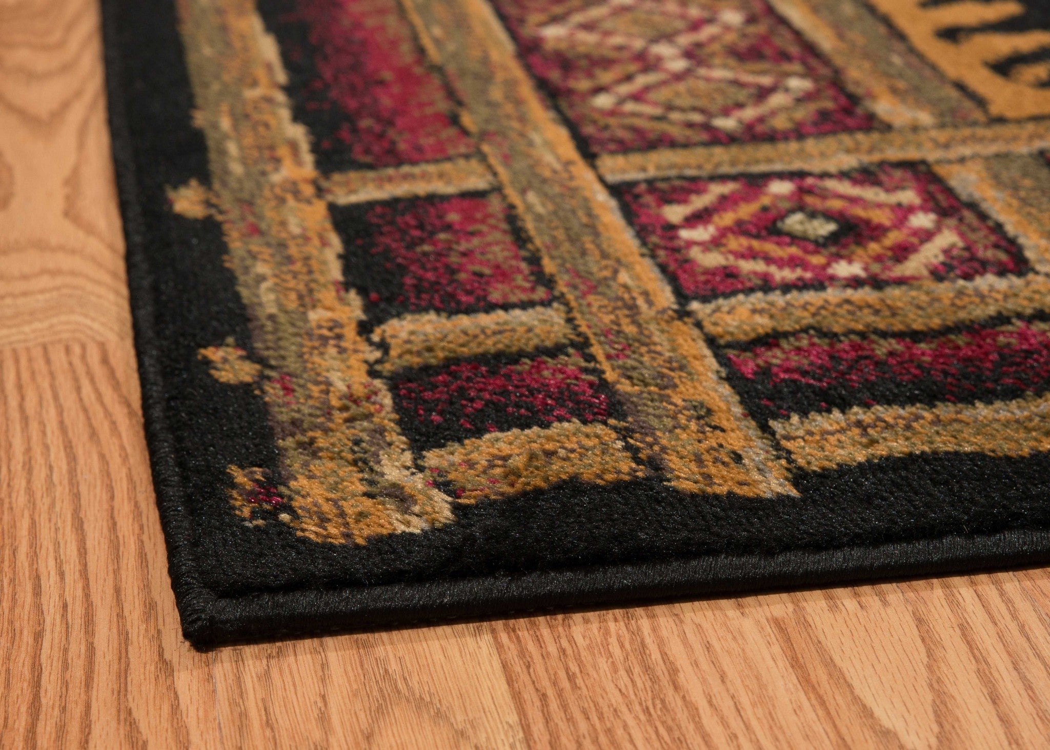 22" x 86" Multicolor Polypropylene Runner Rug