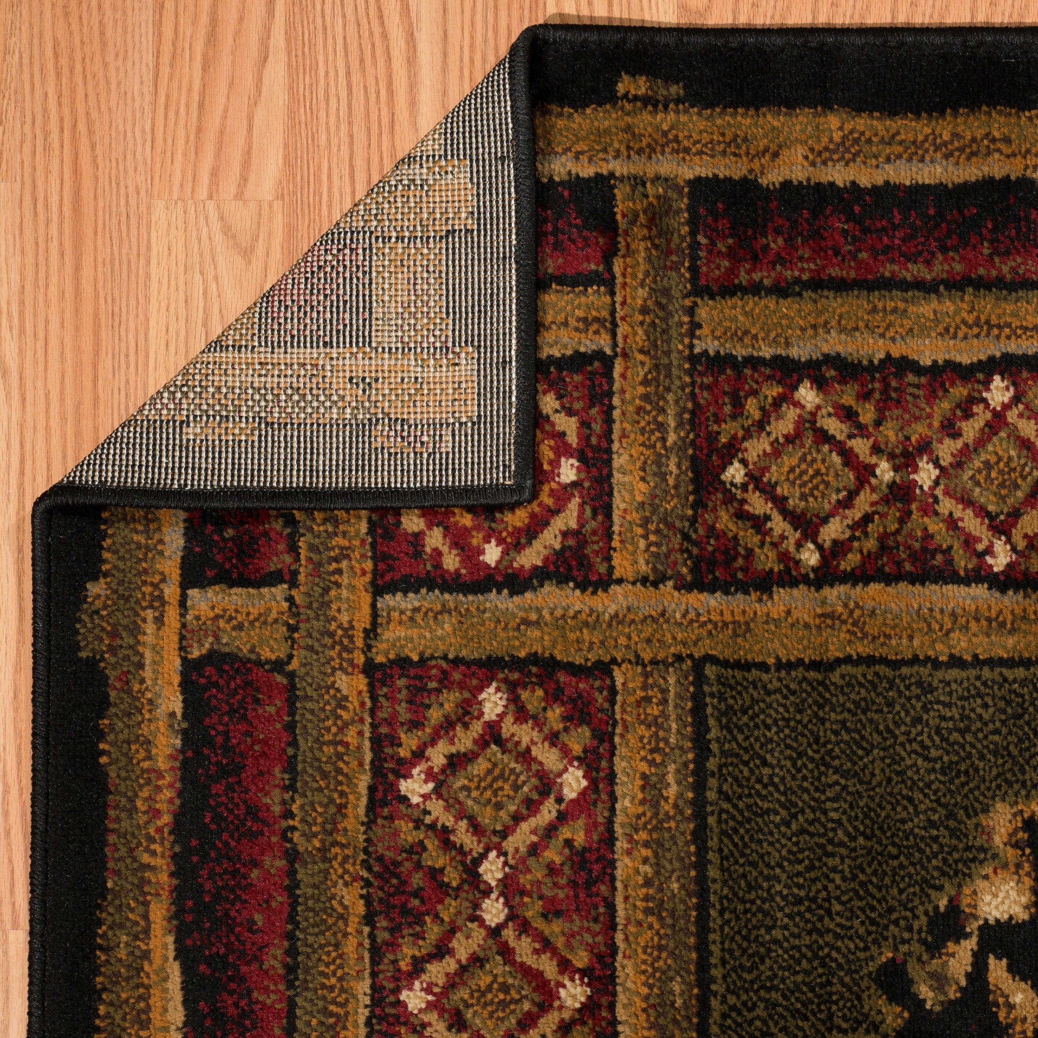 63" x 86" Multicolor Polypropylene Area Rug