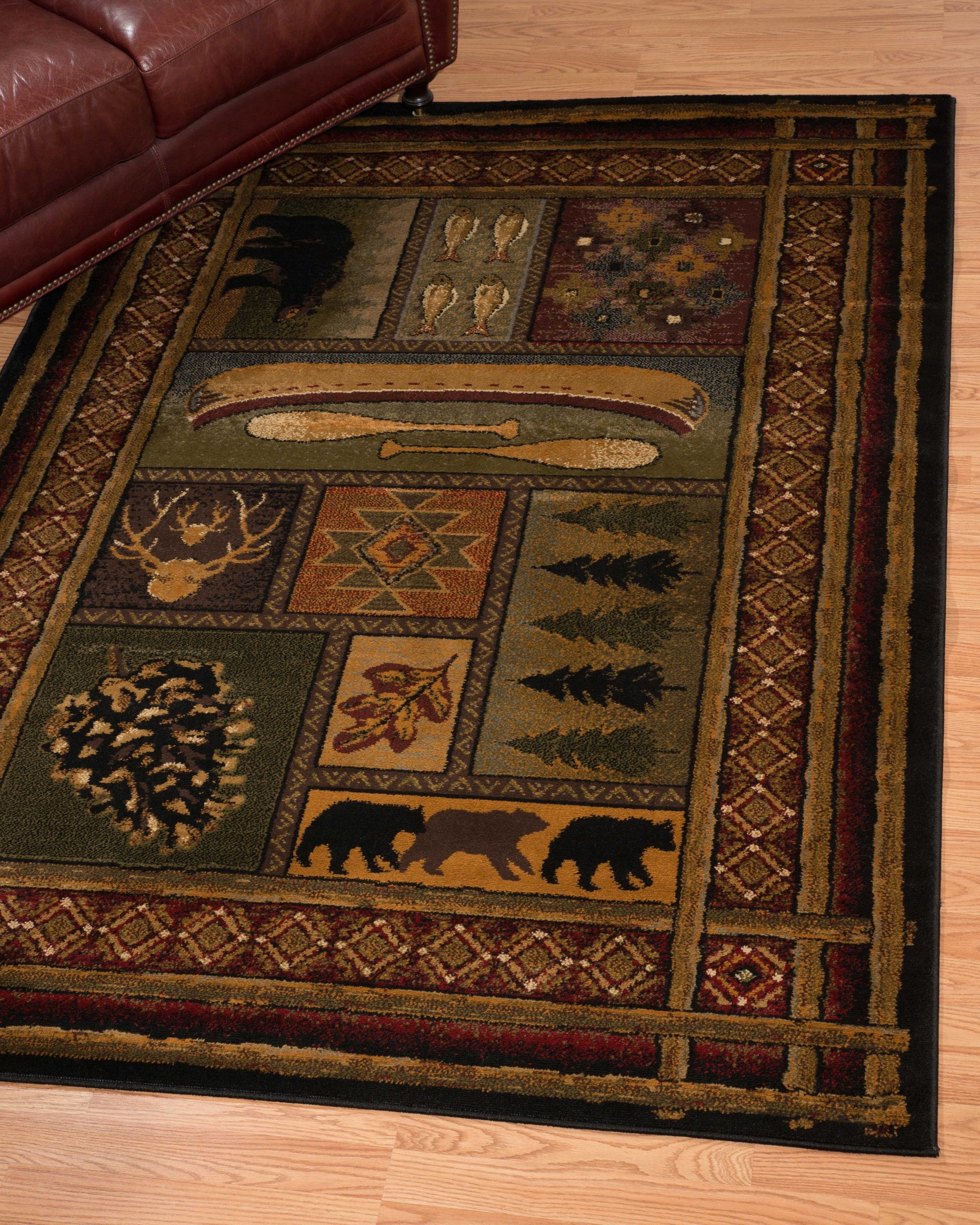 94" x 126" Multicolor Polypropylene Oversize Rug