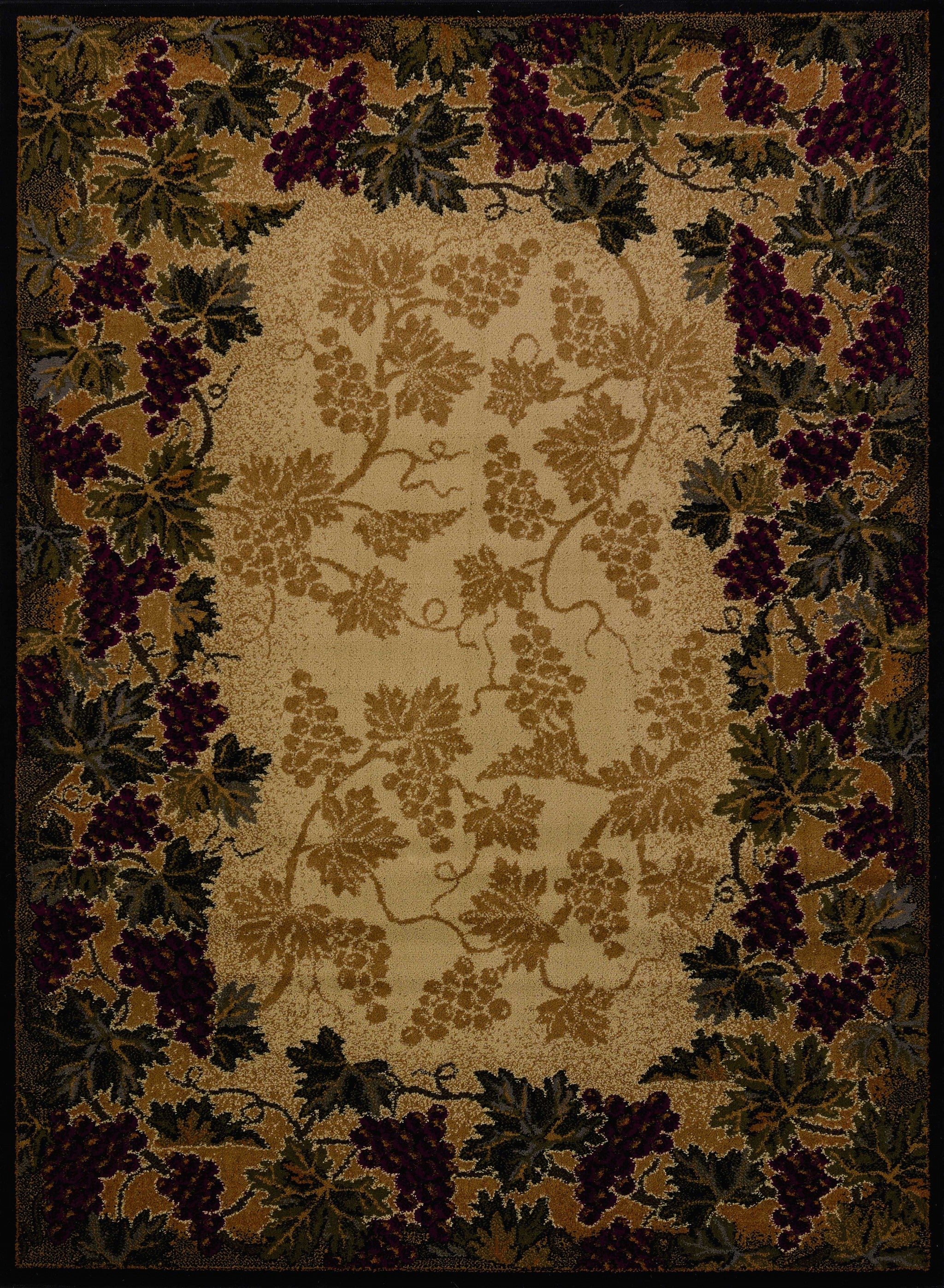 63" x 86" Multicolor Polypropylene Area Rug