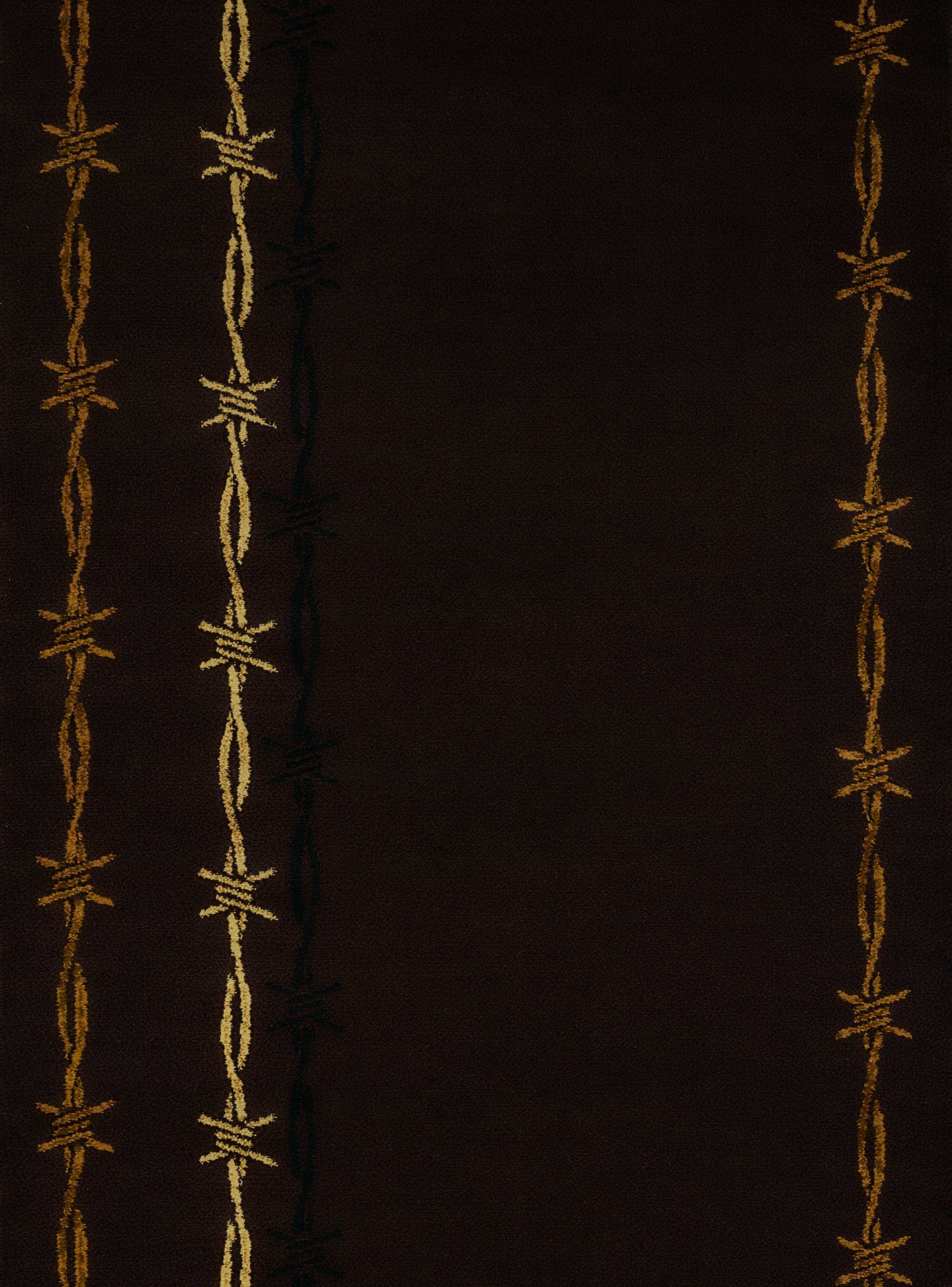 94" x 126" Brown Polypropylene Oversize Rug