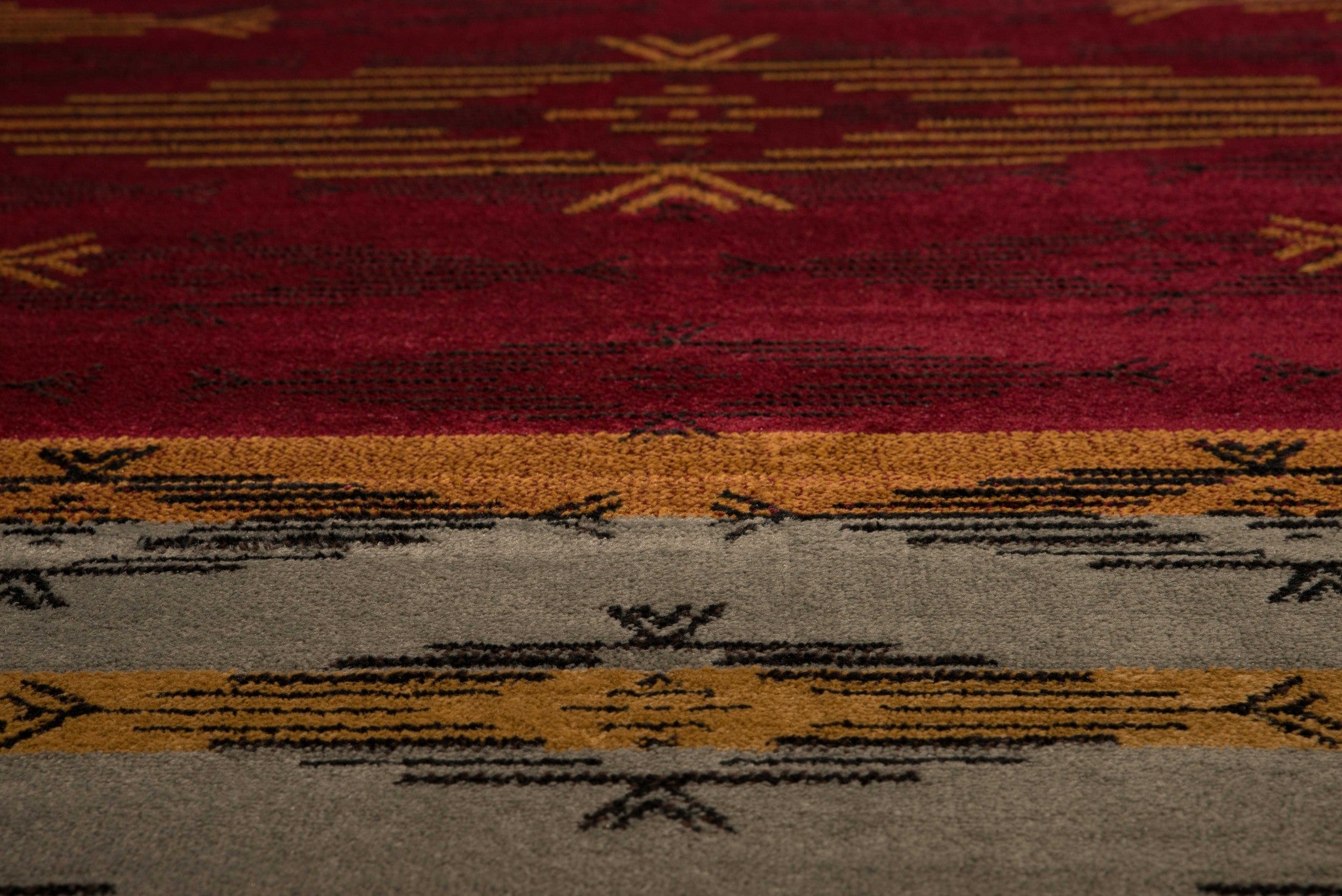 22" x 86" Red Polypropylene Runner Rug