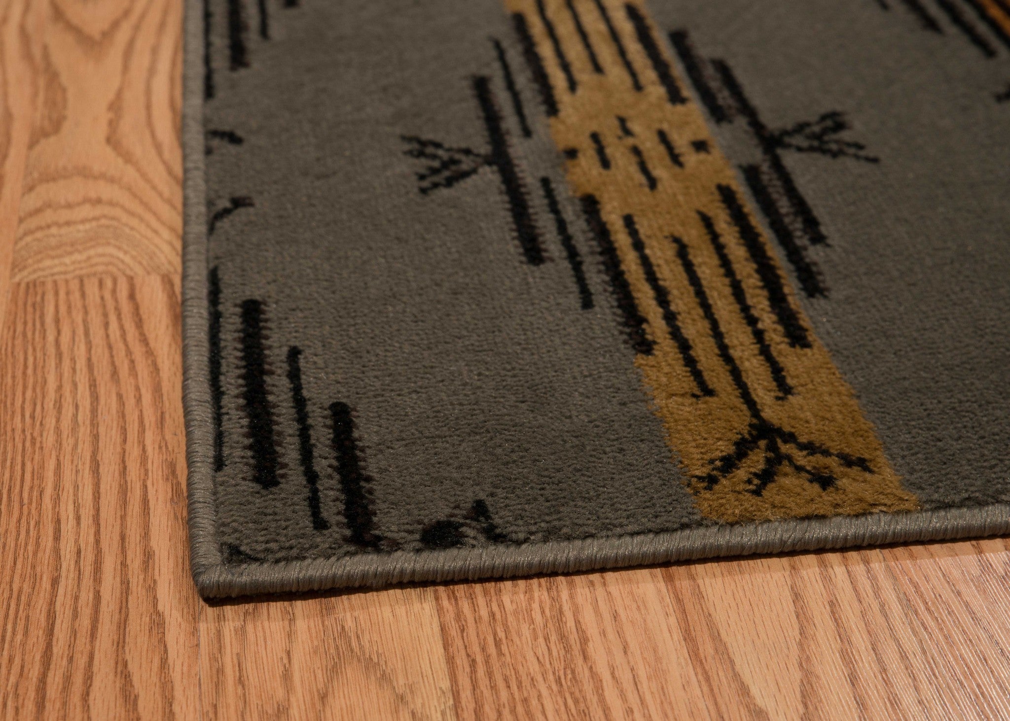 63" x 86" Red Polypropylene Area Rug