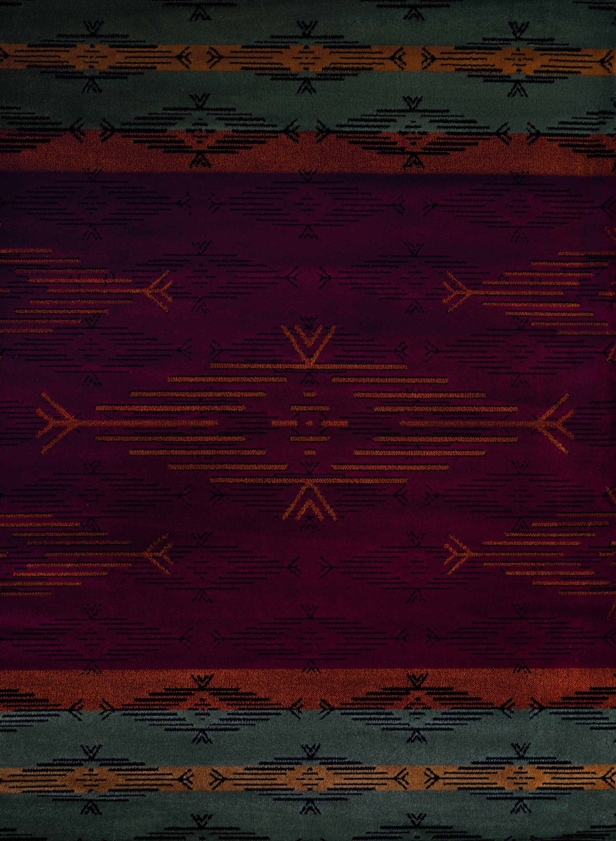 94" x 126" Red Polypropylene Oversize Rug