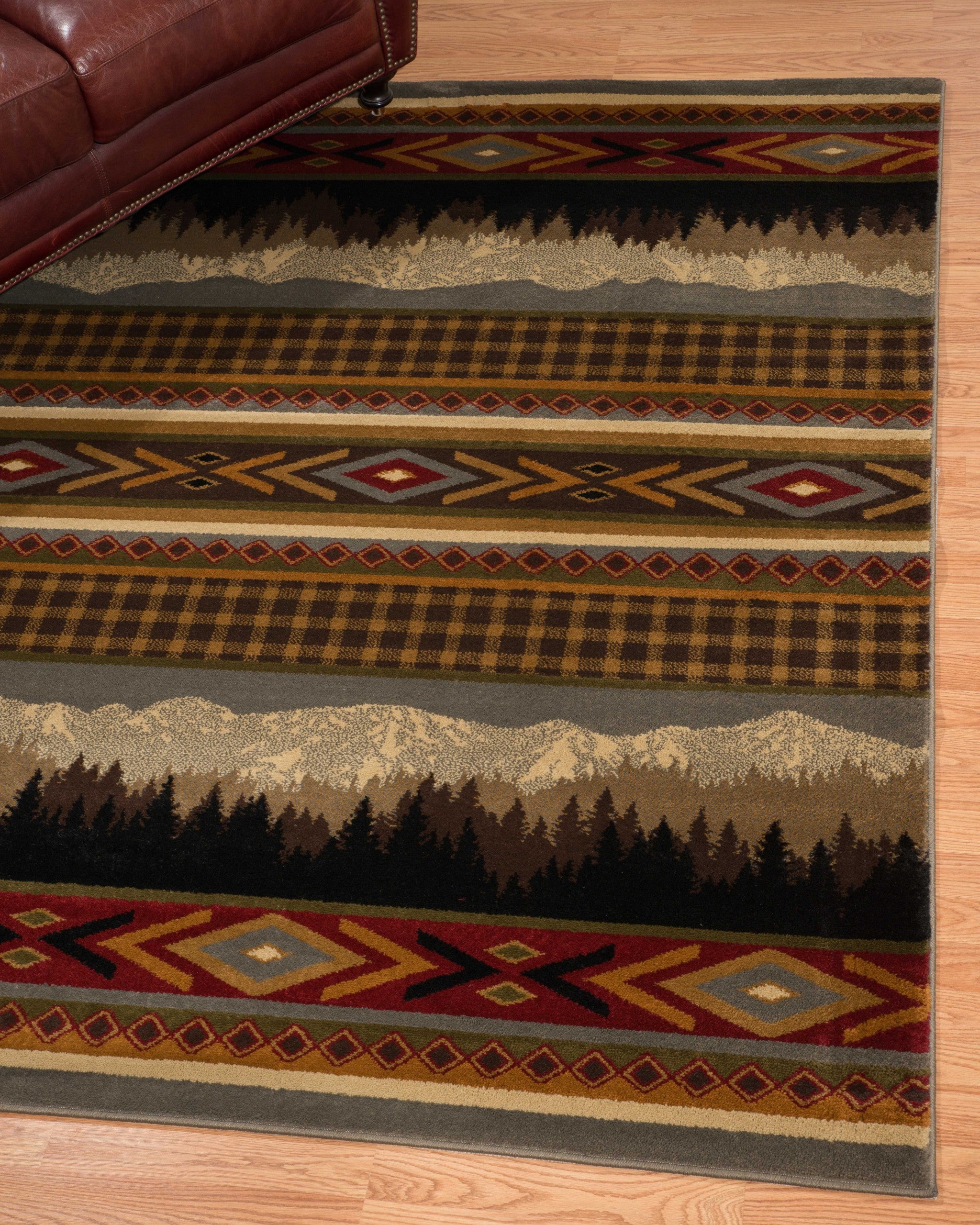 94" x 126" Multicolor Polypropylene Oversize Rug