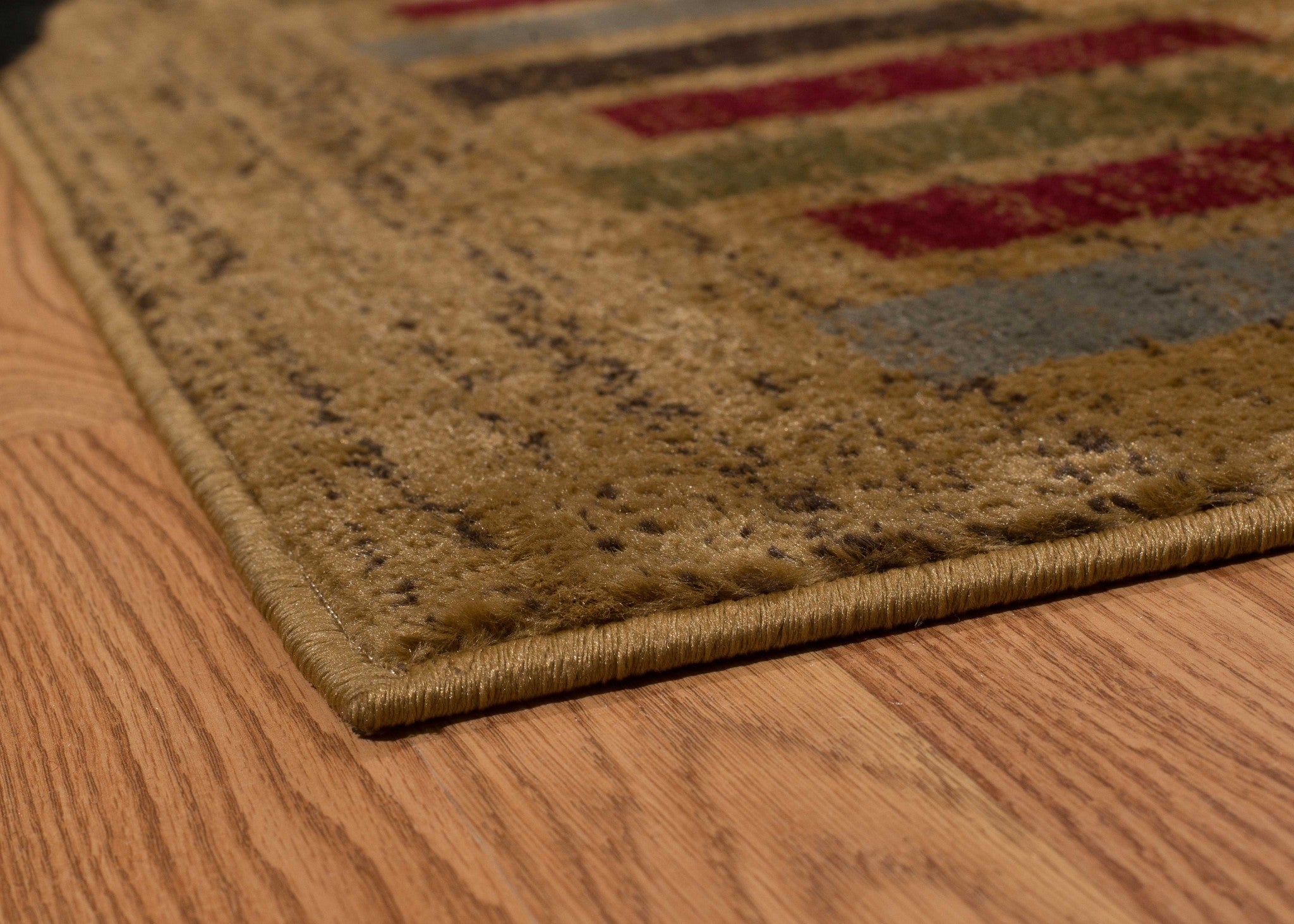 94" x 126" Gold Polypropylene Oversize Rug