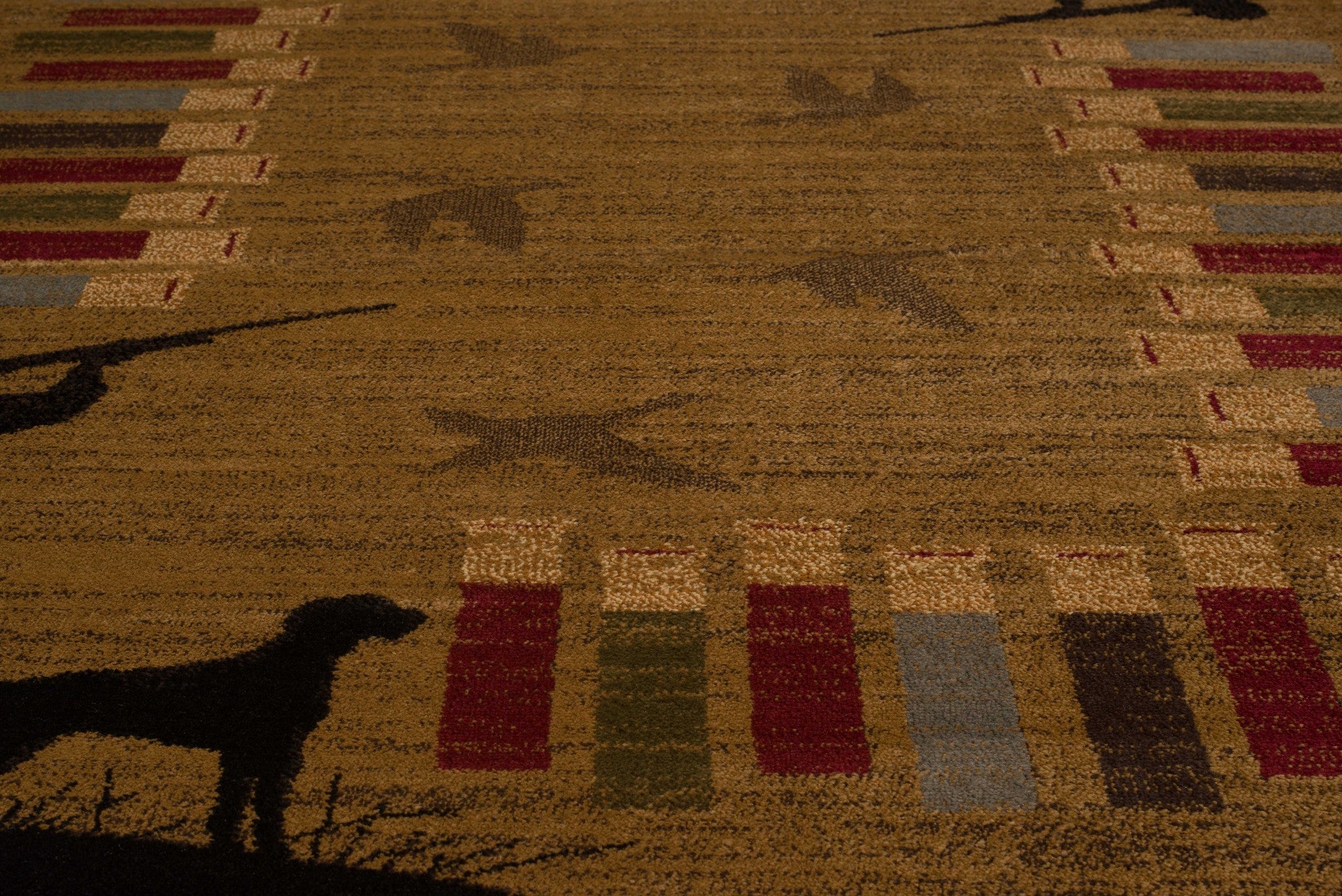 94" x 126" Gold Polypropylene Oversize Rug