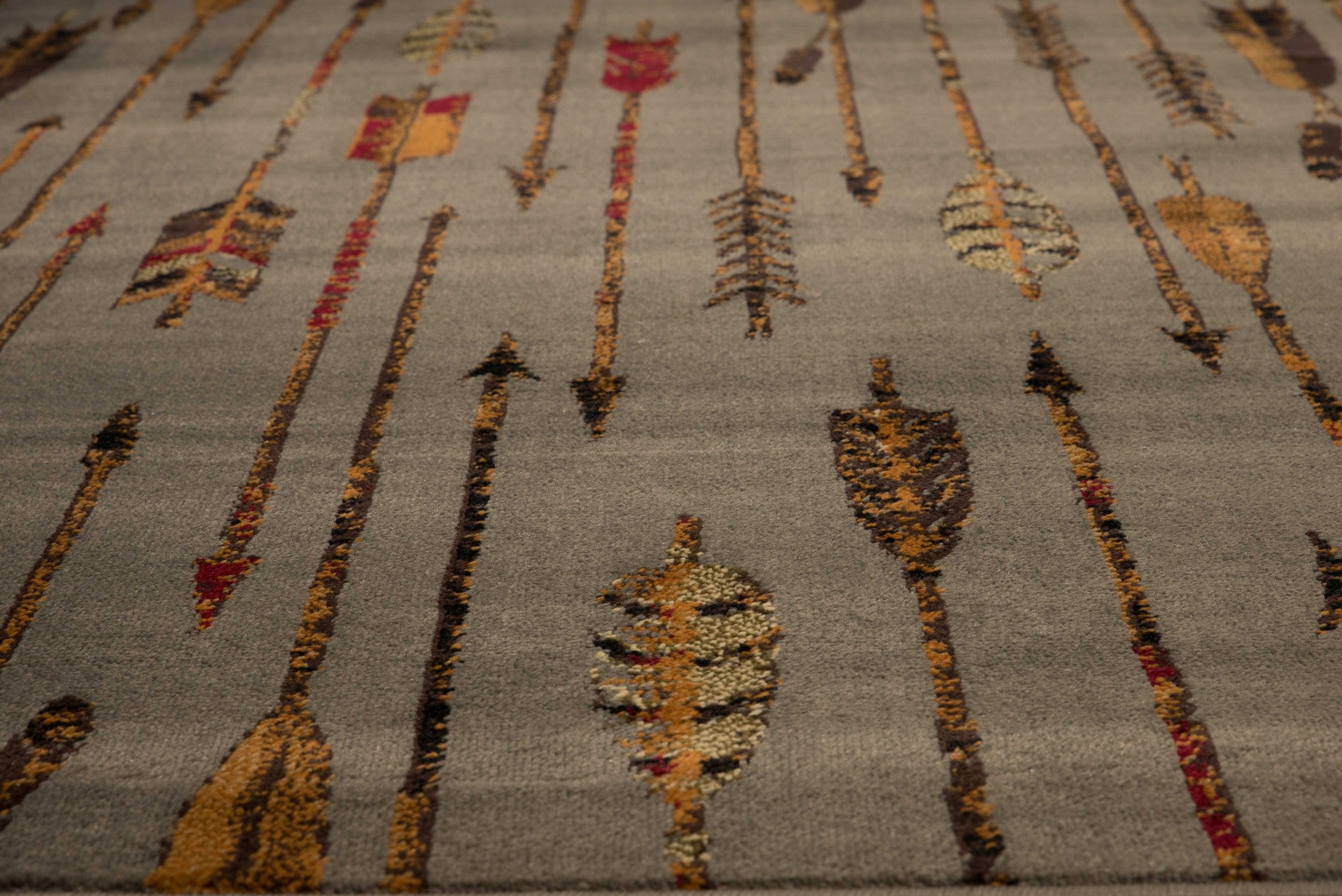 63" x 86" Blue / Grey Area Rug