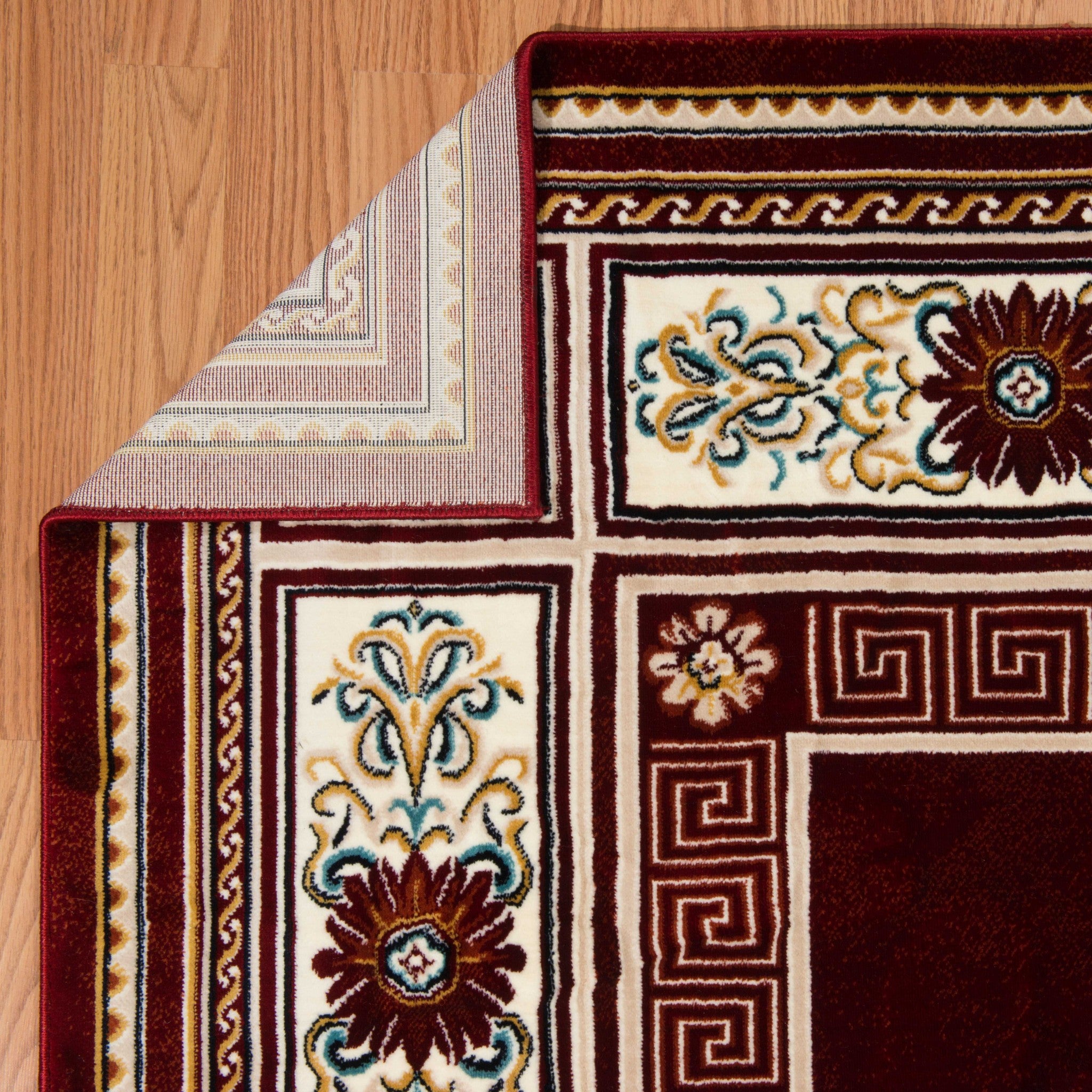 94" x 126" Ruby Polyester Oversize Rug