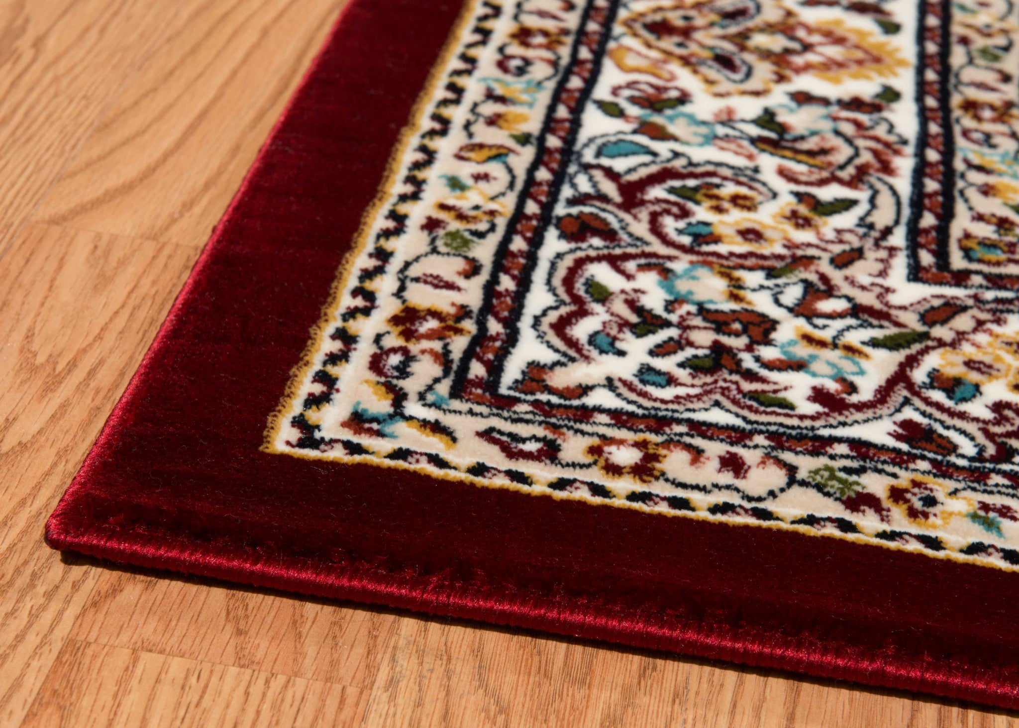 63" x 86" Ruby Polyester Area Rug