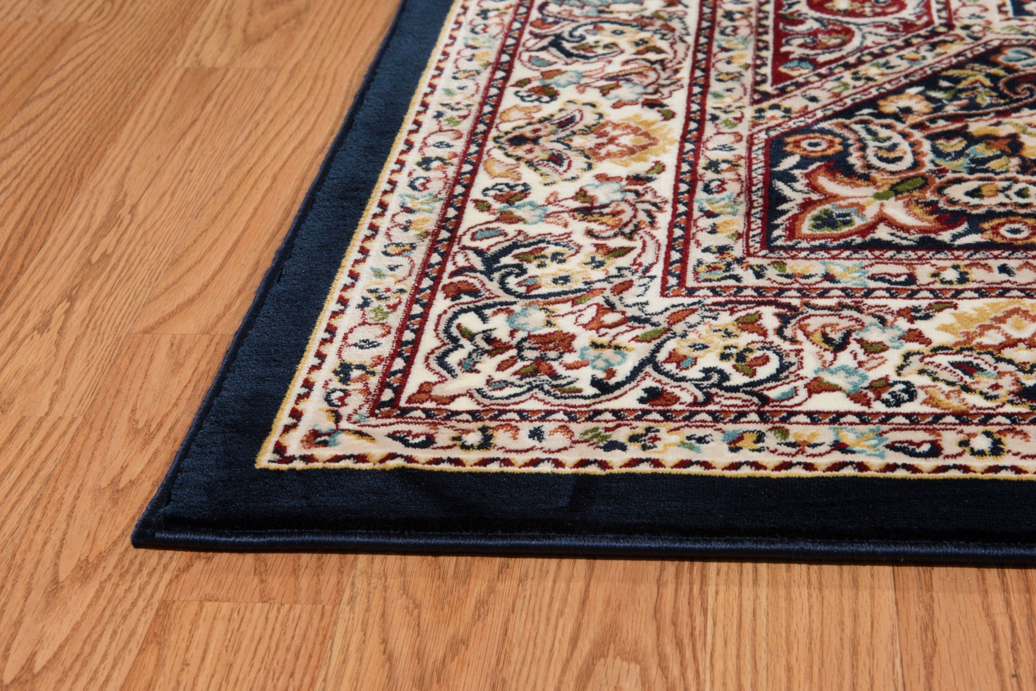 94" x 126" Navy Polyester Oversize Rug