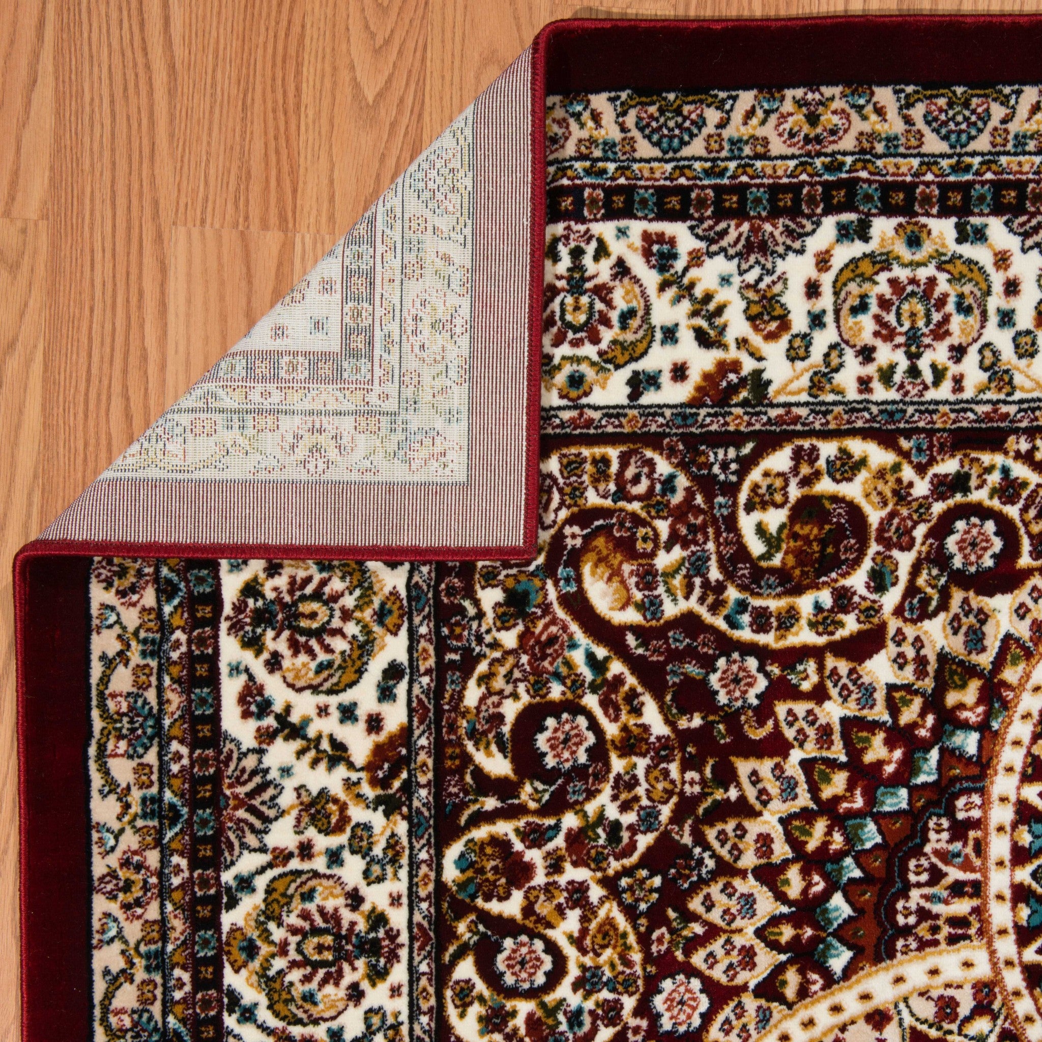 94" x 126" Ruby Polyester Oversize Rug