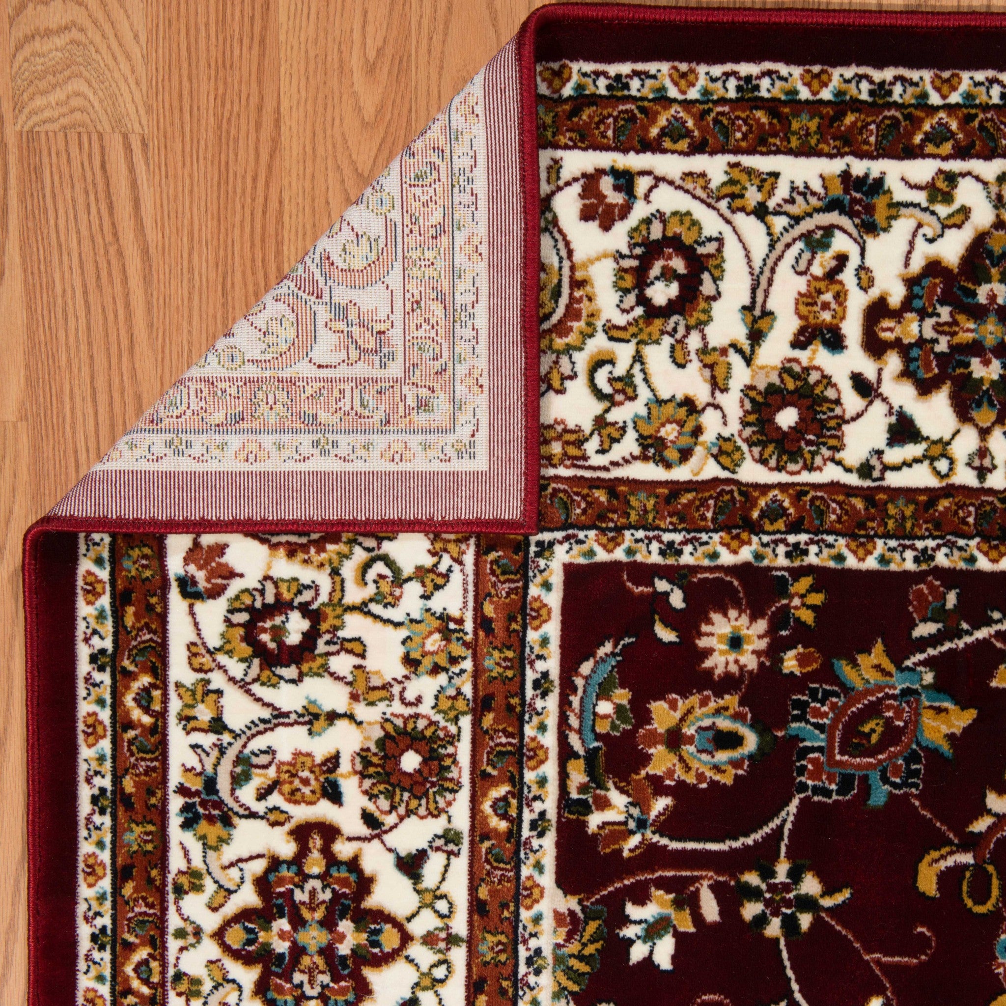 31" x 47" Ruby Polyester Mat Rug