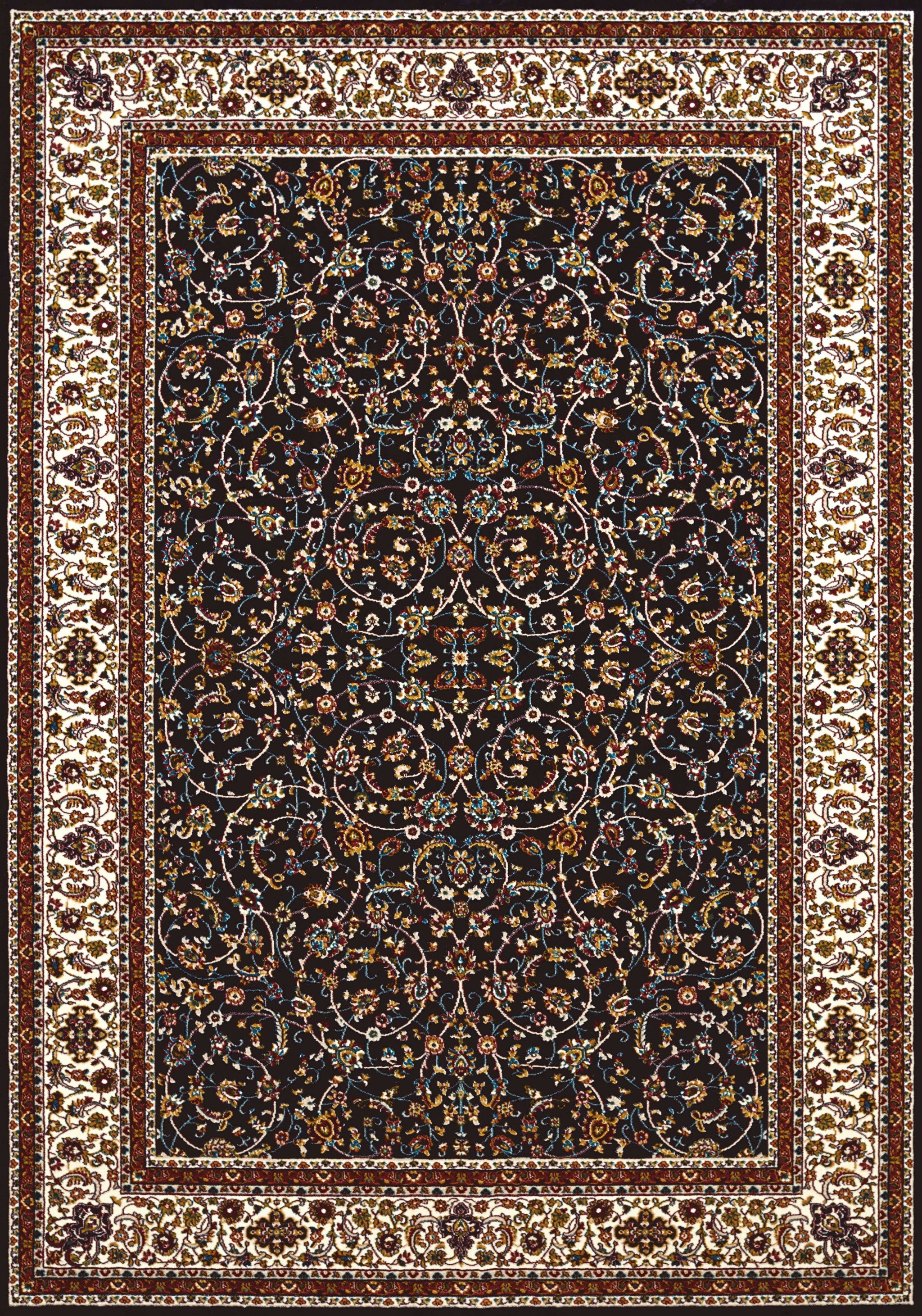 27" x 86" Navy Polyester Runner Rug