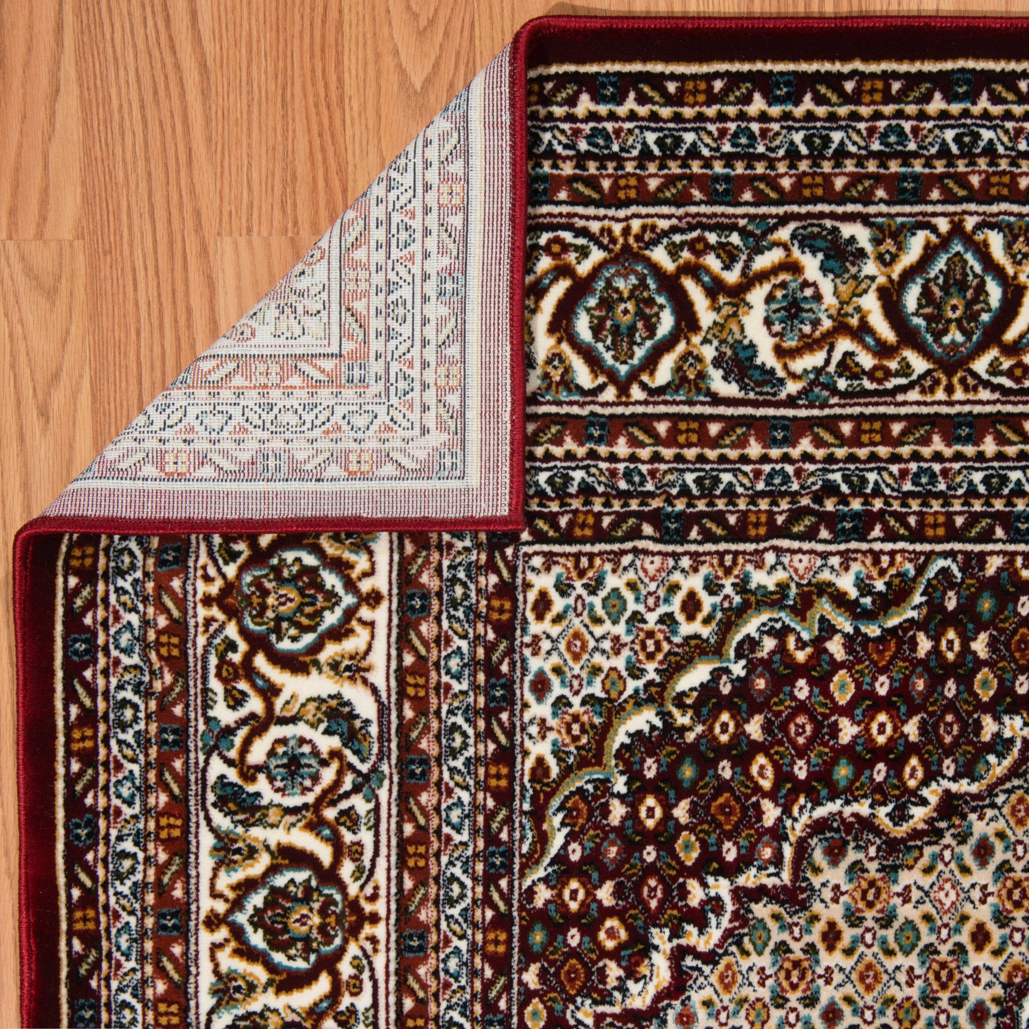 94" x 126" Ruby Polyester Oversize Rug