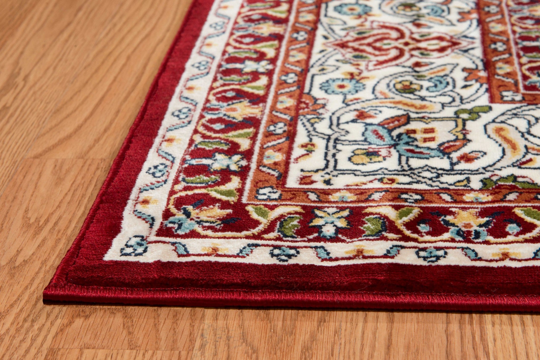 63" x 86" Ruby Polyester Area Ru