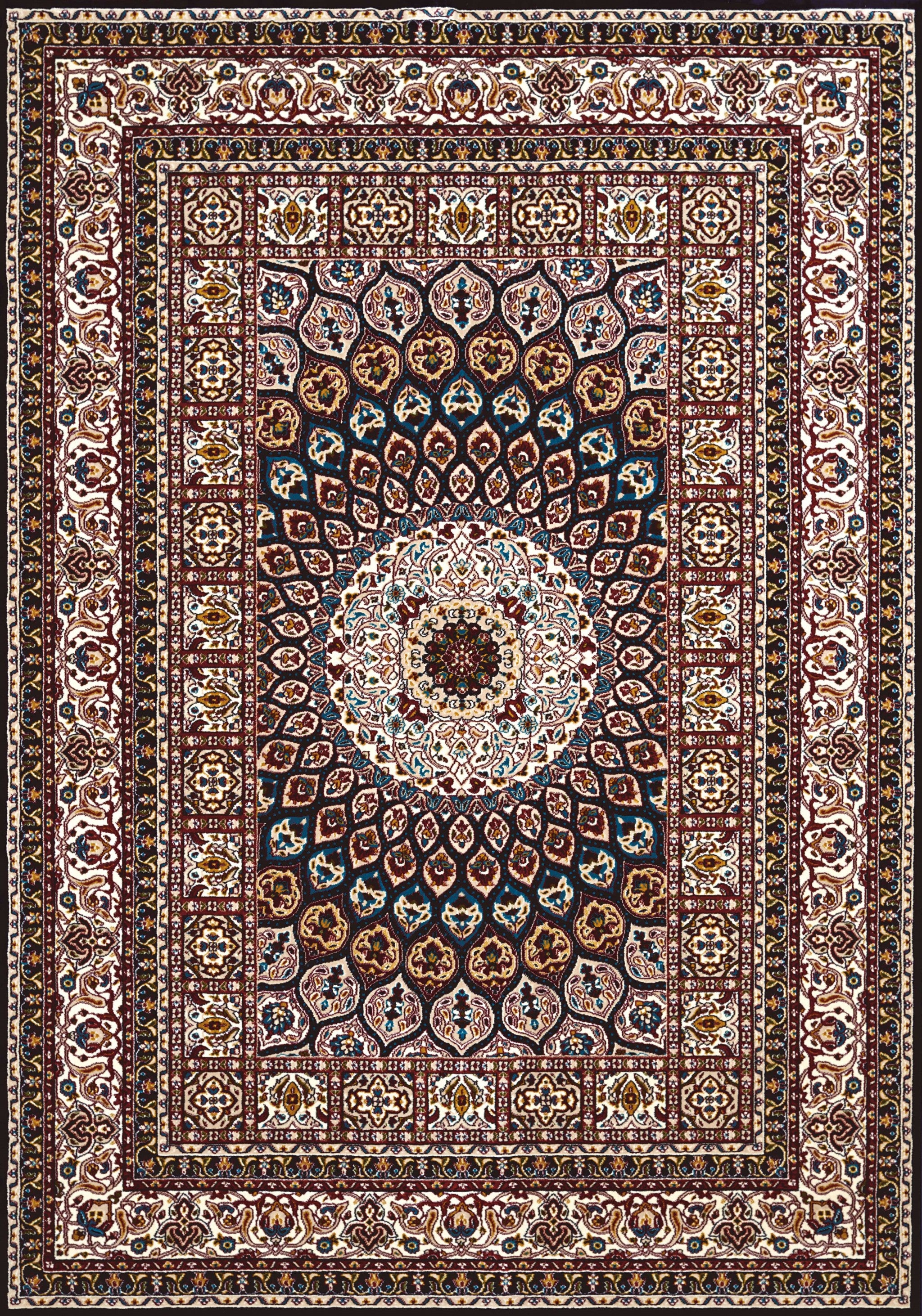 94" x 126" Navy Polyester Oversize Rug