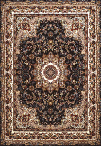 63" x 86" Navy Polyester Area Rug