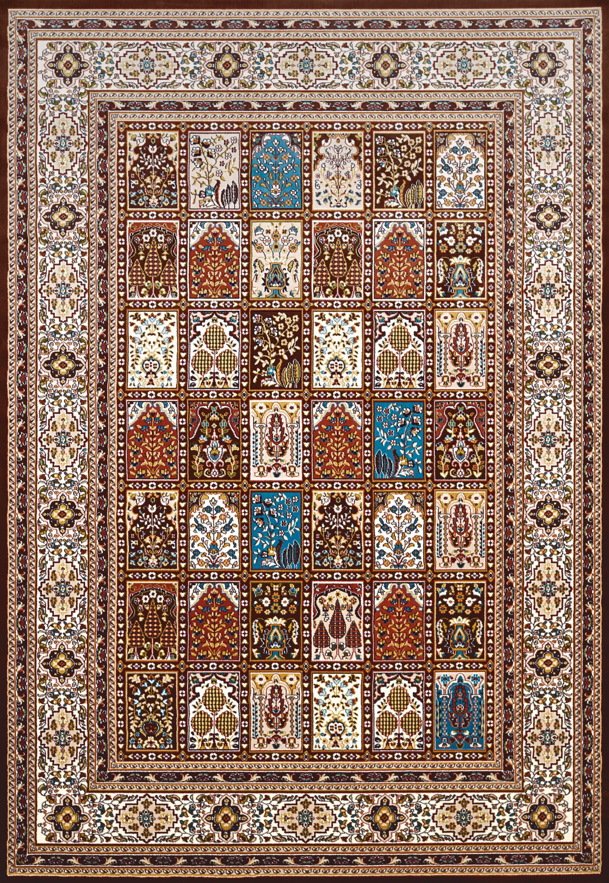 27" x 86" Dark Brown Polyester Runner Rug