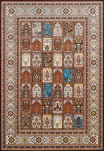 27" x 86" Dark Brown Polyester Runner Rug