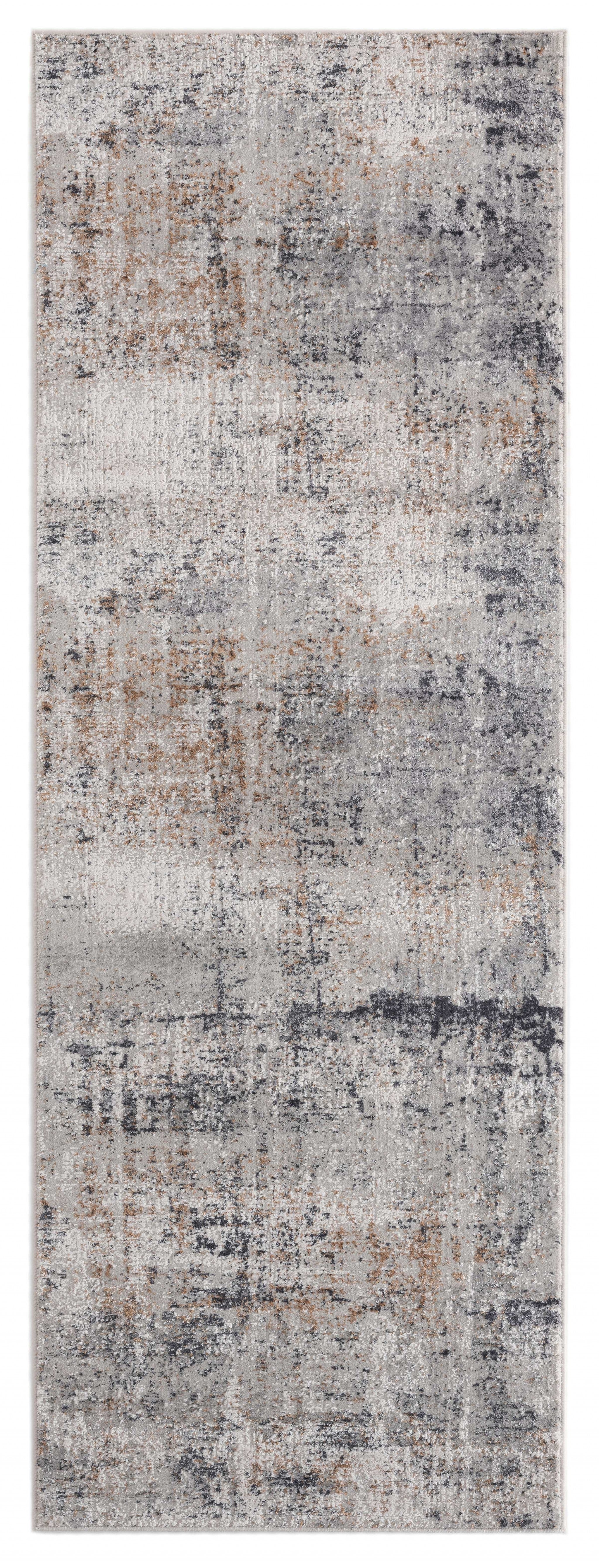 31" x 86" GreyViscose / Polyester Runner Rug