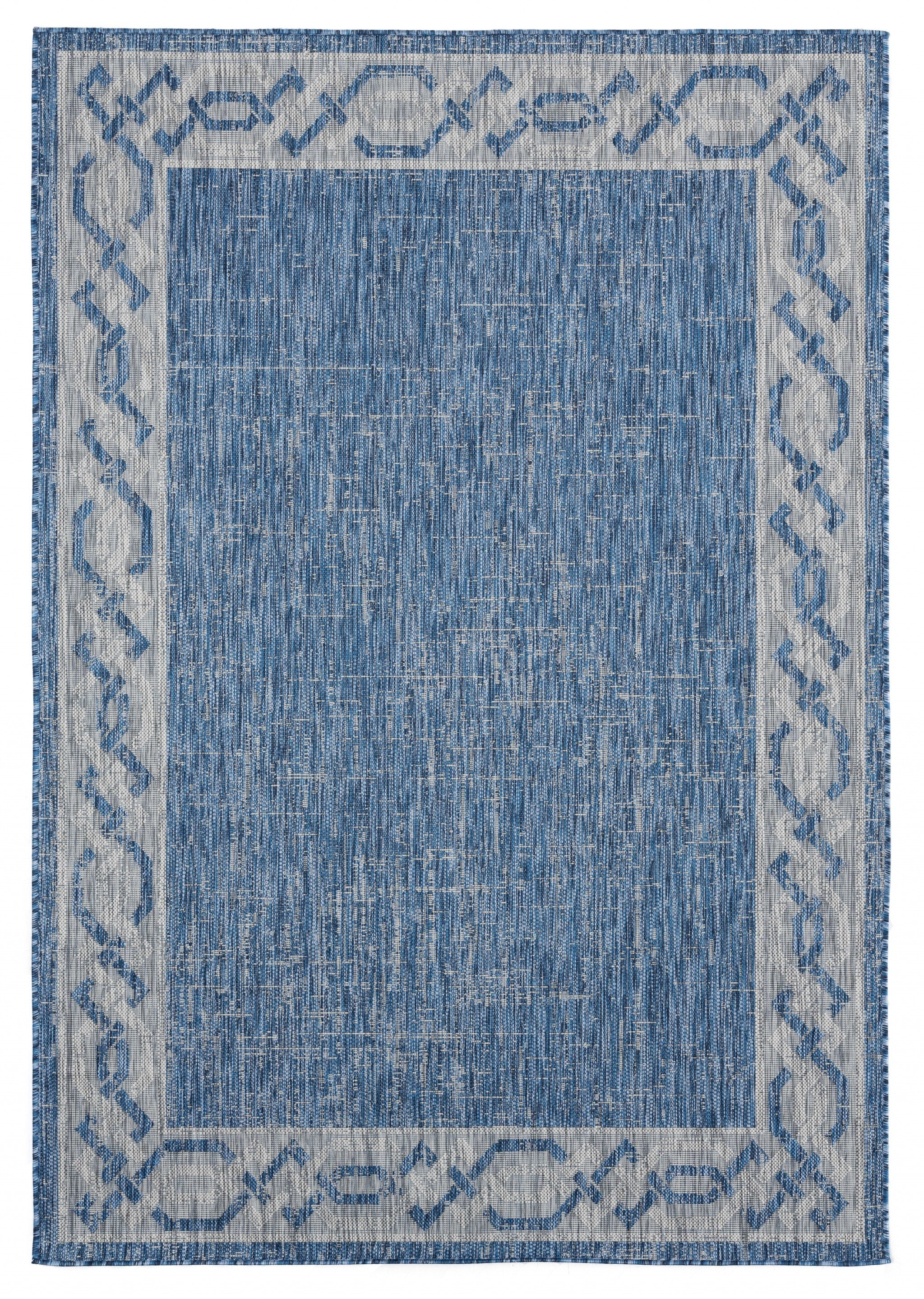 94" x 126" Blue Polypropylene Oversize Rug