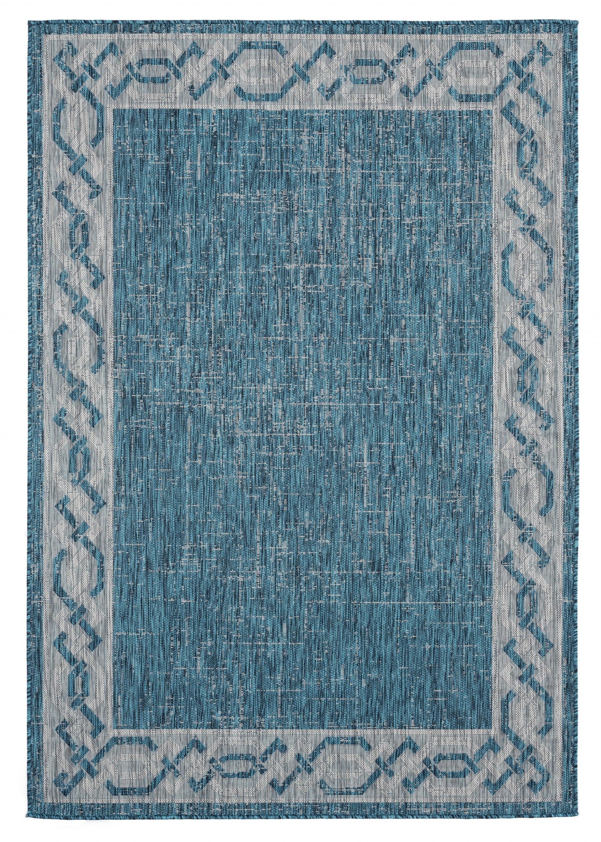 94" x 126" Aqua Polypropylene Oversize Rug