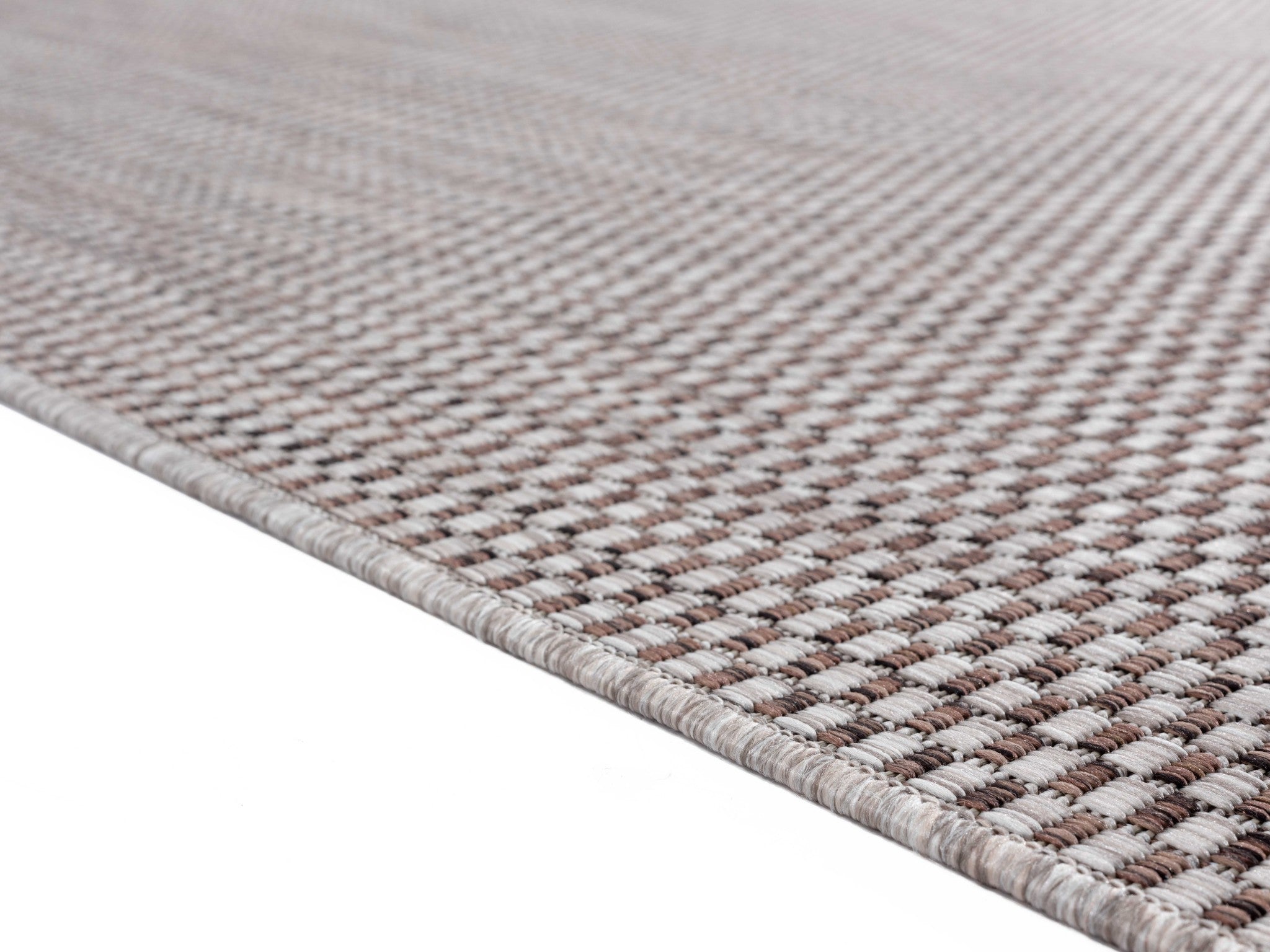 94" x 126" Brown Polypropylene Oversize Rug