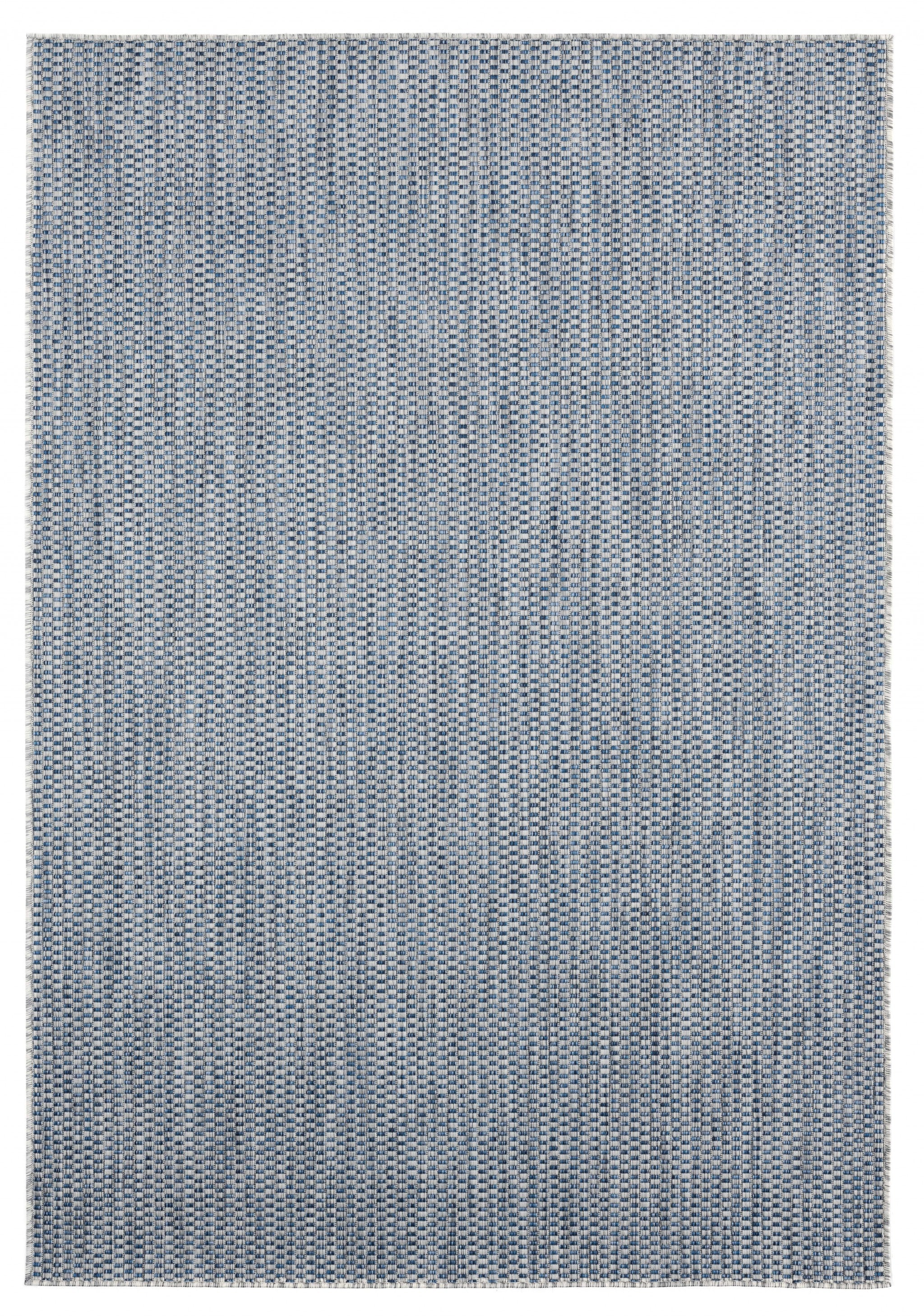 94" x 126" Blue Polypropylene Oversize Rug