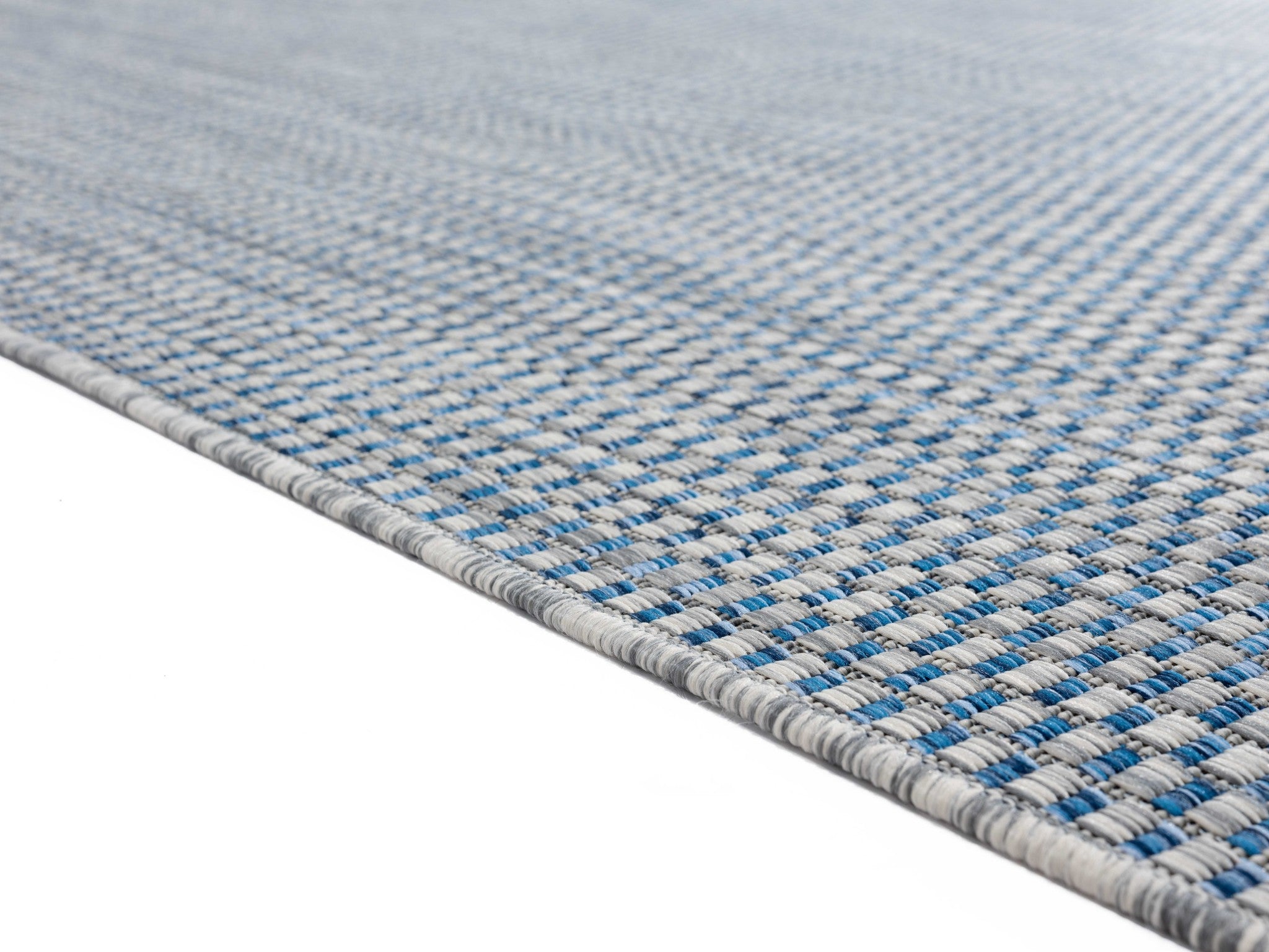 94" x 126" Blue Polypropylene Oversize Rug